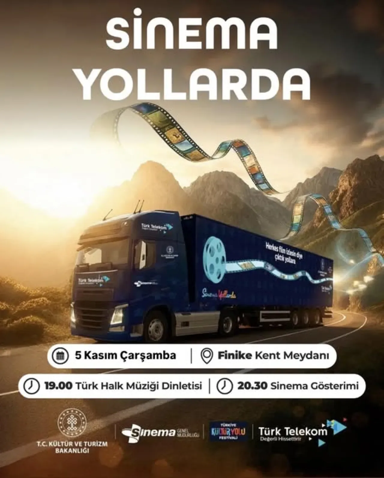 Finike'de Açık Hava Sinema ve Müzik Keyfi Finike'de Açık Hava Sinema ve Müzik Keyfi