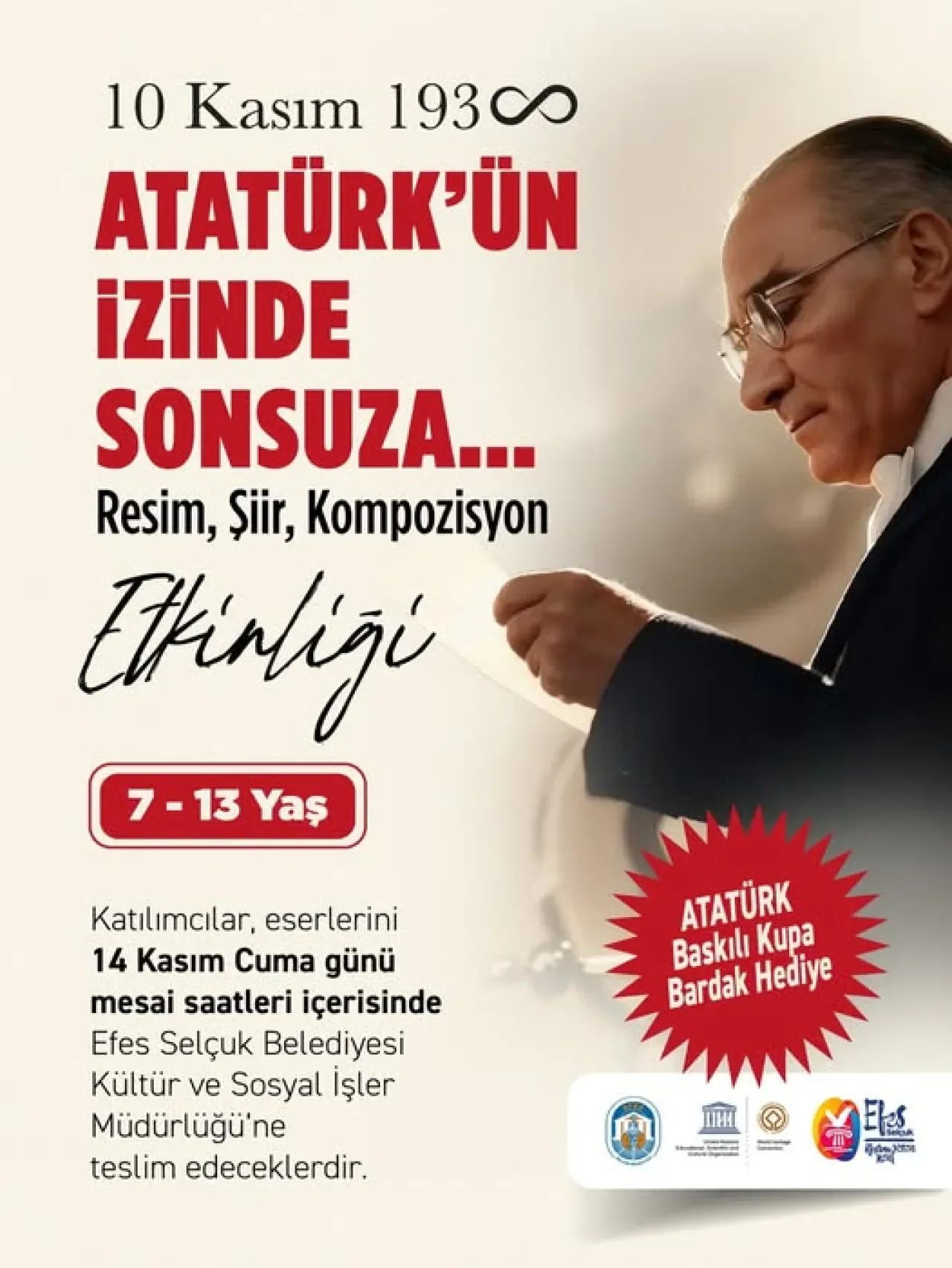 Selçuk Belediyesi'nden Gençlere Özel Çağrı: Cumhuriyet'in Çocukları Yarışmaya Davetlisiniz Selçuk Belediyesi'nden Gençlere Özel Çağrı: Cumhuriyet'in Çocukları Yarışmaya Davetlisiniz