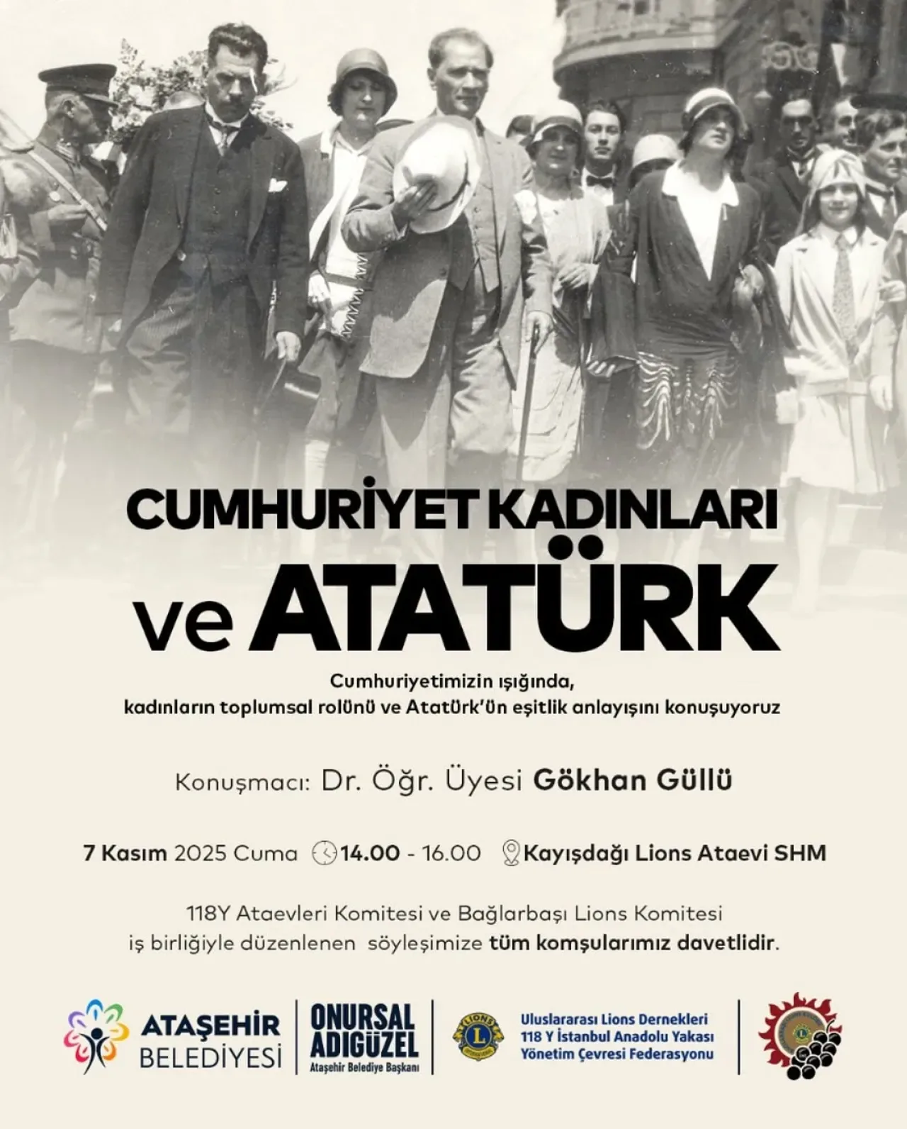 Ataşehir'de Cumhuriyet Kadınlarını Konuşacaklar Ataşehir'de Cumhuriyet Kadınlarını Konuşacaklar