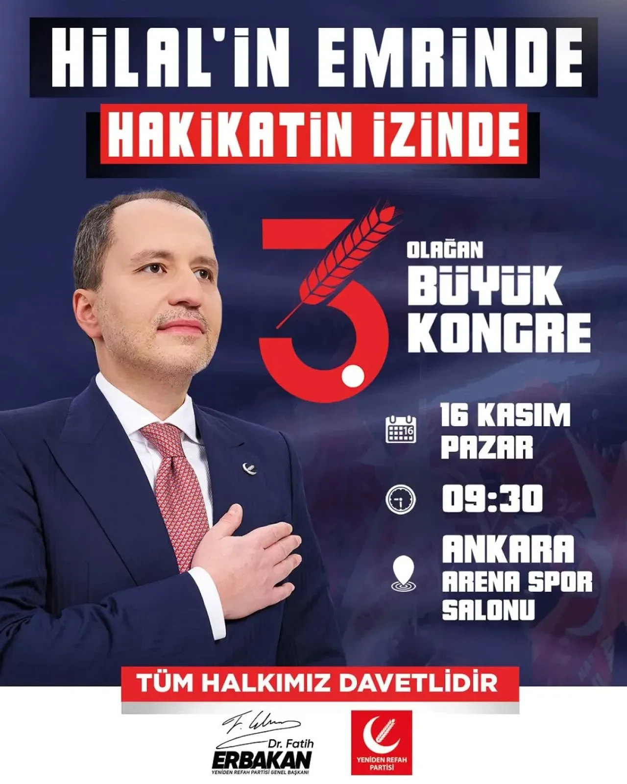 Yeniden Refah Partisi İstanbul'da Büyük Kongre İçin Hazırlıklara Başladı Yeniden Refah Partisi İstanbul'da Büyük Kongre İçin Hazırlıklara Başladı