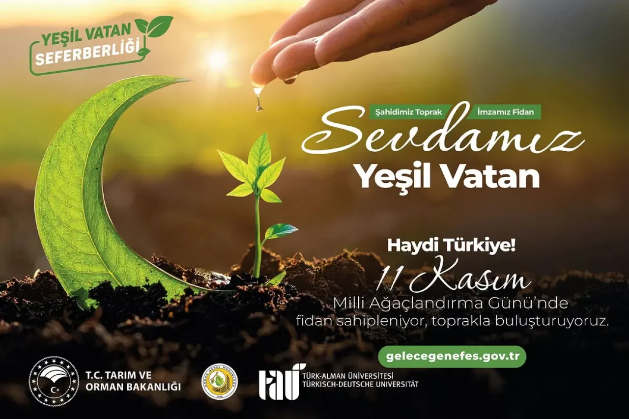 Türk-Alman Üniversitesi, 11 Kasım'da Geleceğe Nefes İçin Fidan Dikti Türk-Alman Üniversitesi, 11 Kasım'da Geleceğe Nefes İçin Fidan Dikti