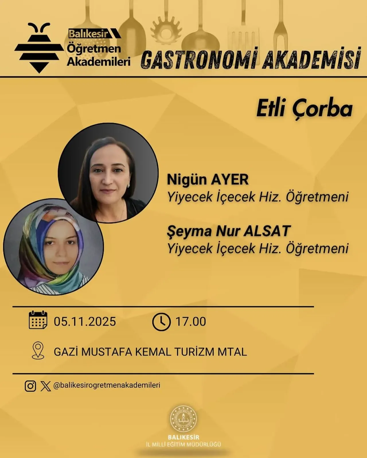 Gastronomi Etkinliği ile Öğretmenlerin Yetenekleri Gelişiyor Gastronomi Etkinliği ile Öğretmenlerin Yetenekleri Gelişiyor