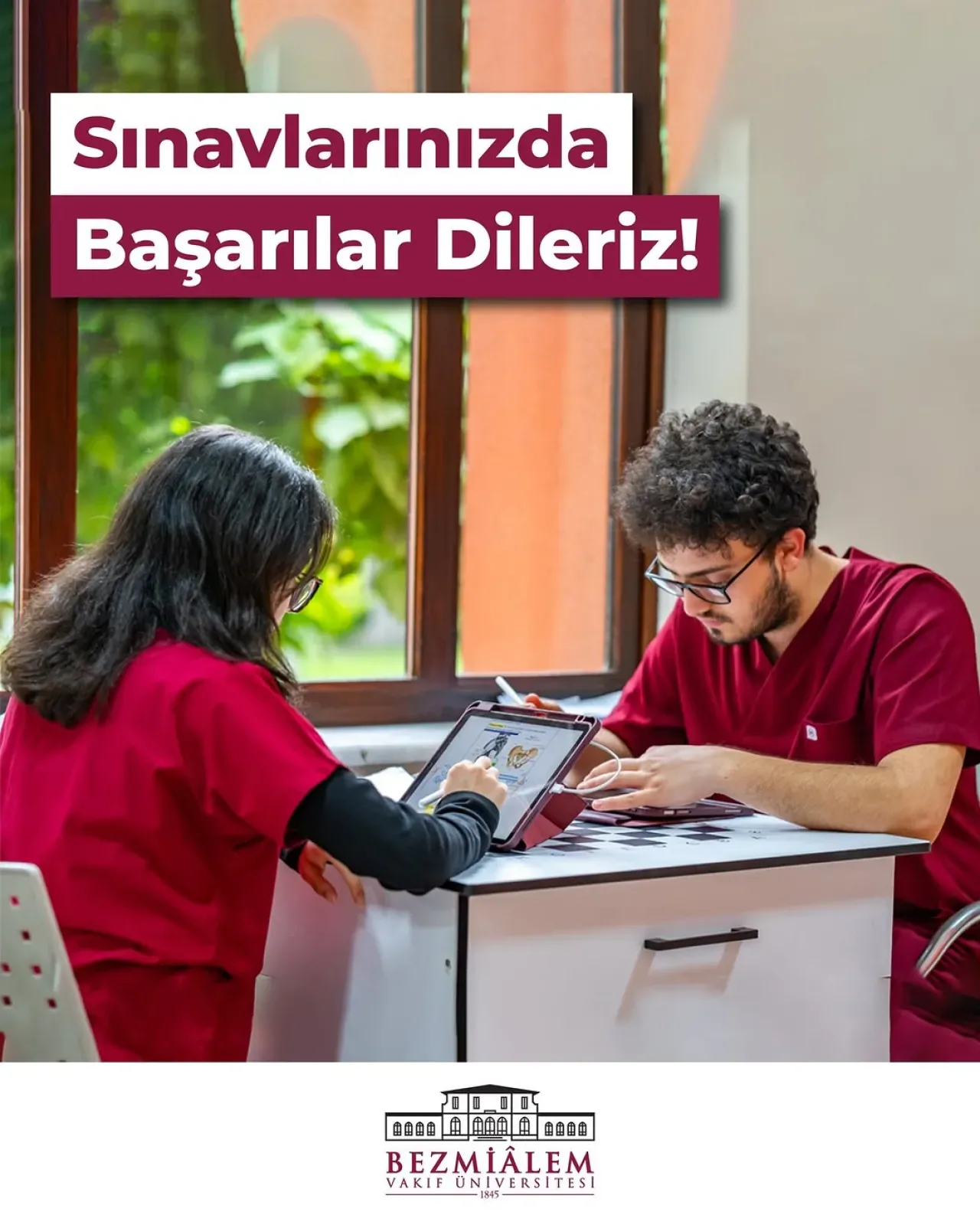 Bezmialem Vakıf Üniversitesi'nden Sınav Dönemi Mesajı Bezmialem Vakıf Üniversitesi'nden Sınav Dönemi Mesajı