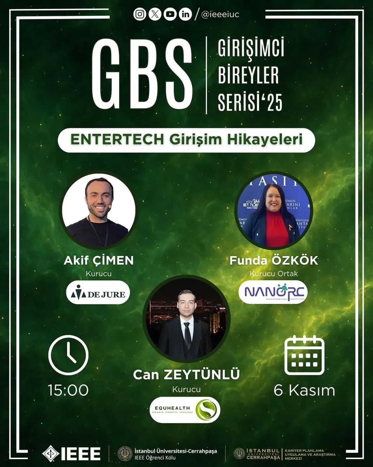 Girişimci Bireyler Serisi'ne Üç Önemli İsim Konuşmacı Olarak Katıldı Girişimci Bireyler Serisi'ne Üç Önemli İsim Konuşmacı Olarak Katıldı