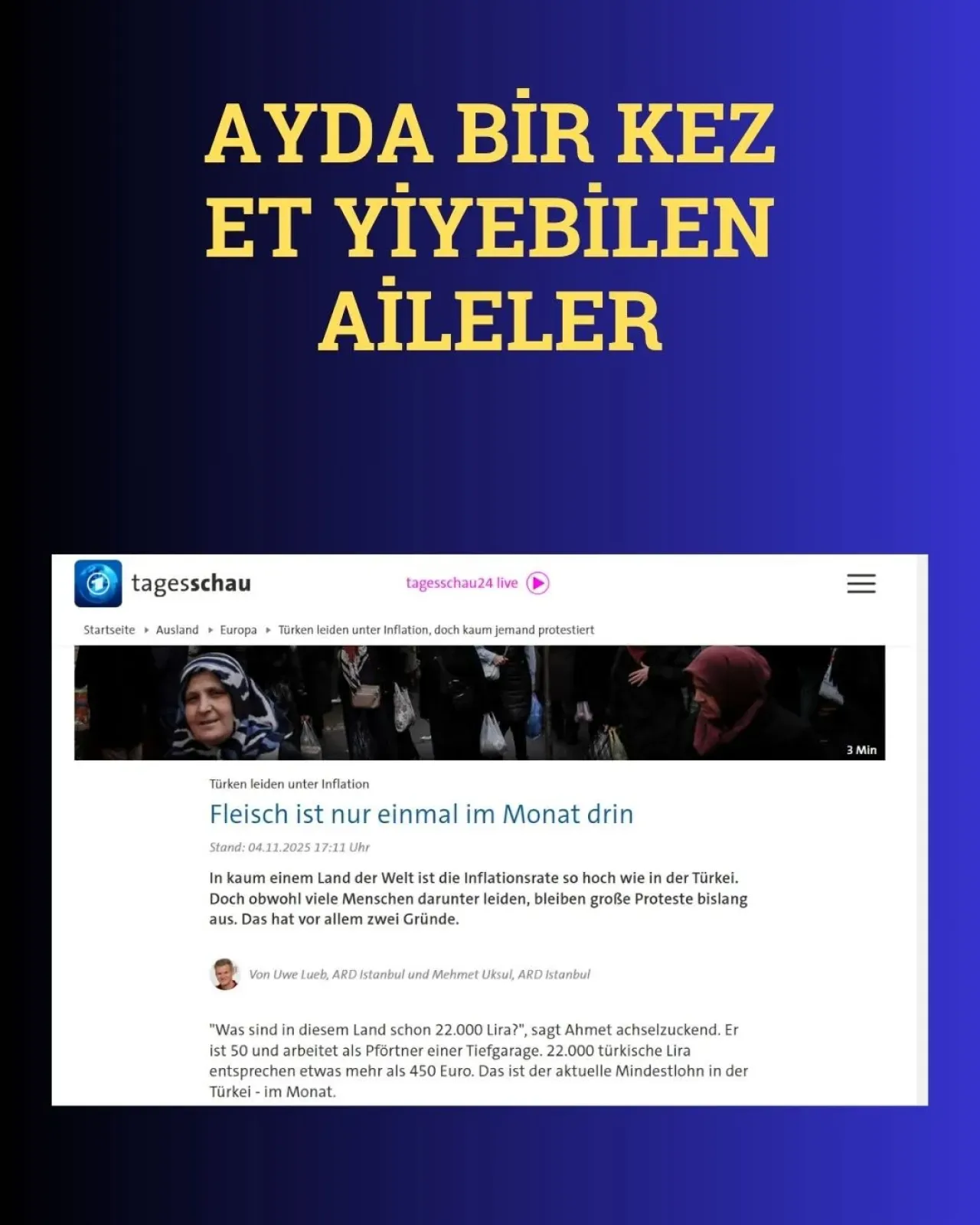 Türkiye'deki Ekonomik Kriz ve Et Tüketimi Alman Medyasında Türkiye'deki Ekonomik Kriz ve Et Tüketimi Alman Medyasında