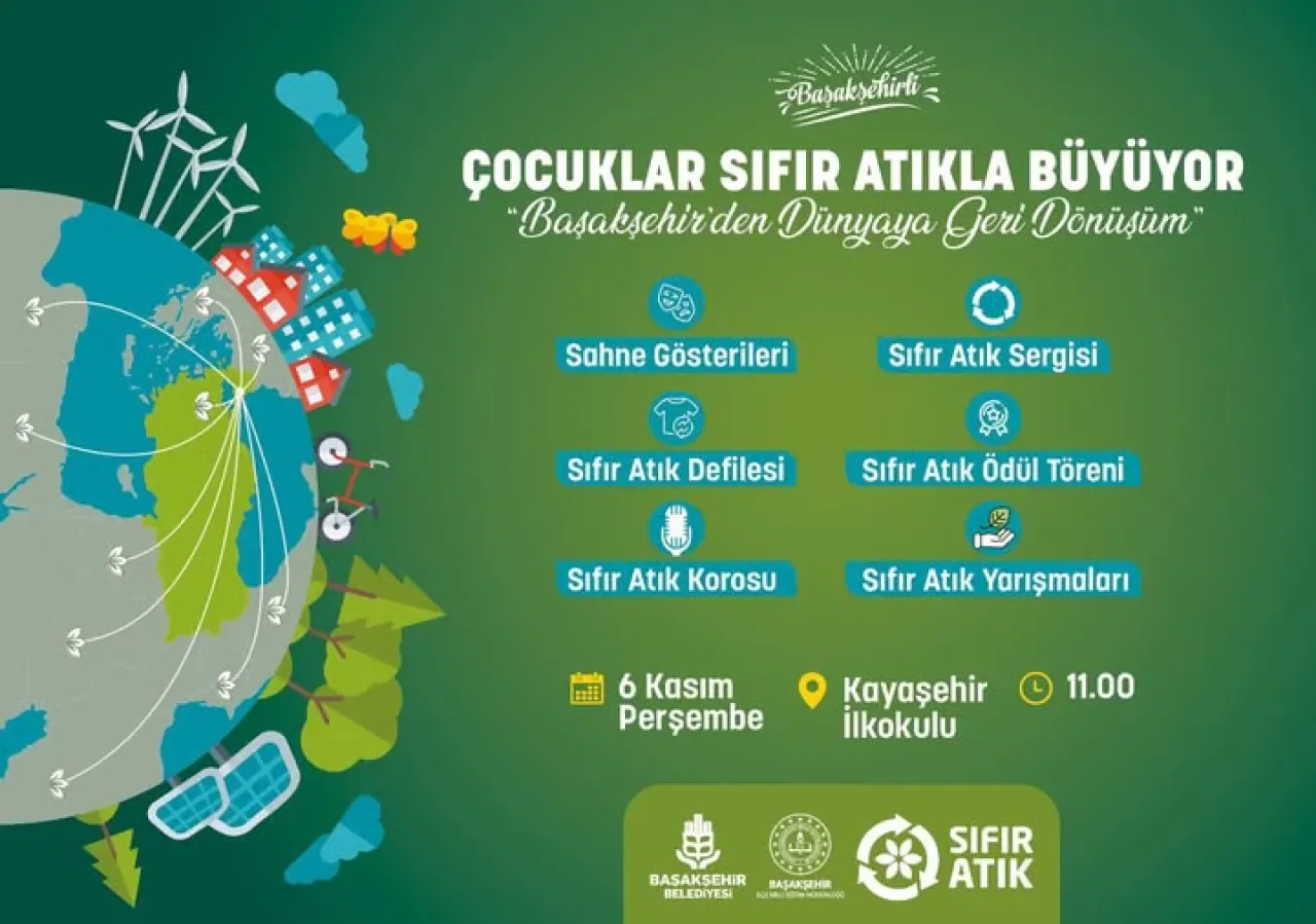 Başakşehir'de Çocuklar Sıfır Atıkla Büyüyor Projesi Başlıyor Başakşehir'de Çocuklar Sıfır Atıkla Büyüyor Projesi Başlıyor
