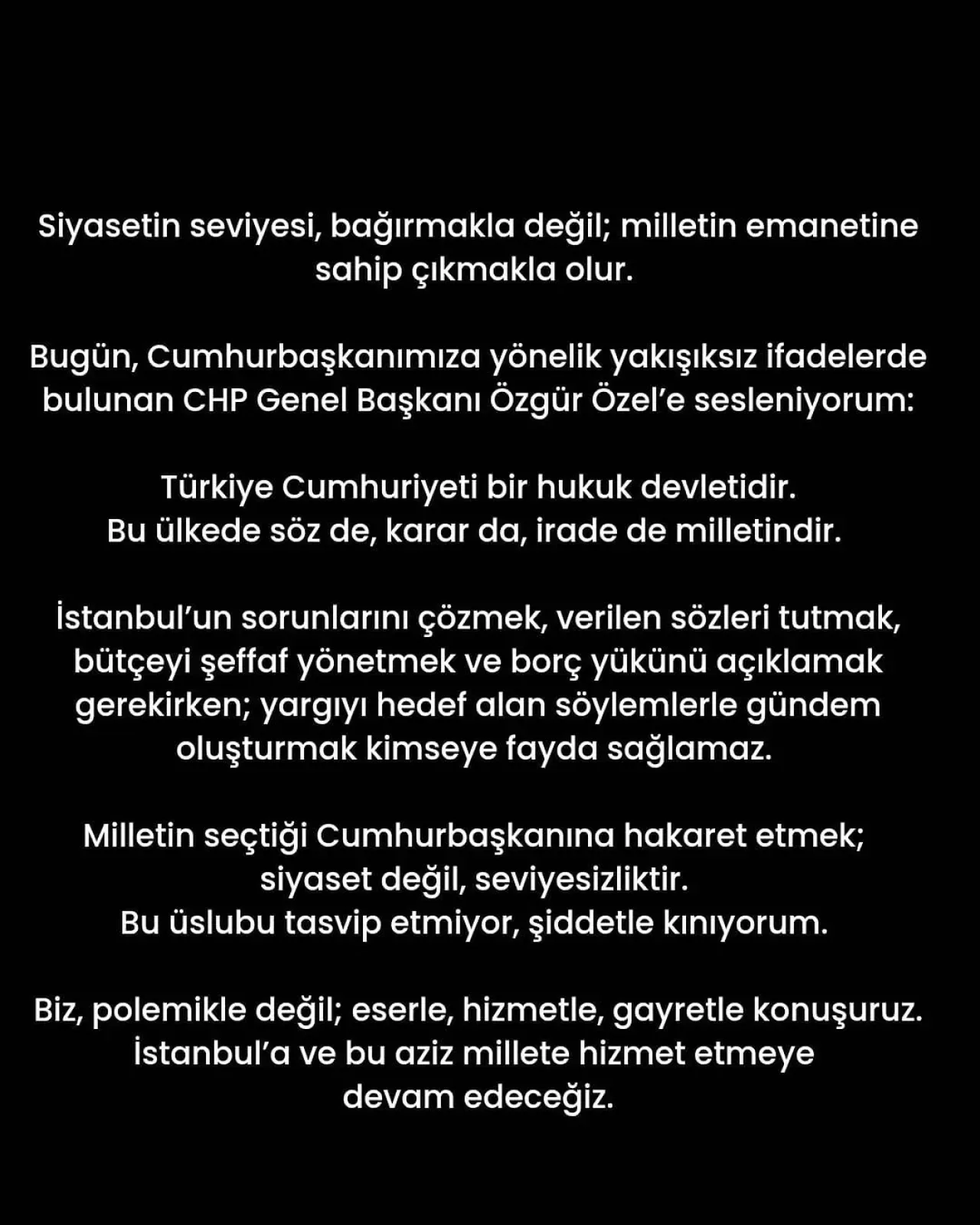Ümraniye Belediye Başkanı İsmet Yıldırım: "Siyasetin Seviyesi Bağırmakla Değil, Emanete Sahip Çıkmakla Olur" Ümraniye Belediye Başkanı İsmet Yıldırım: "Siyasetin Seviyesi Bağırmakla Değil, Emanete Sahip Çıkmakla Olur"