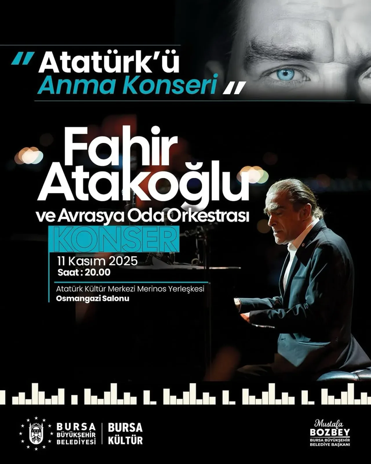Fahir Atakoğlu, Atatürk'ü Anma Gecesinde Bursa'da Sahne Alacak Fahir Atakoğlu, Atatürk'ü Anma Gecesinde Bursa'da Sahne Alacak