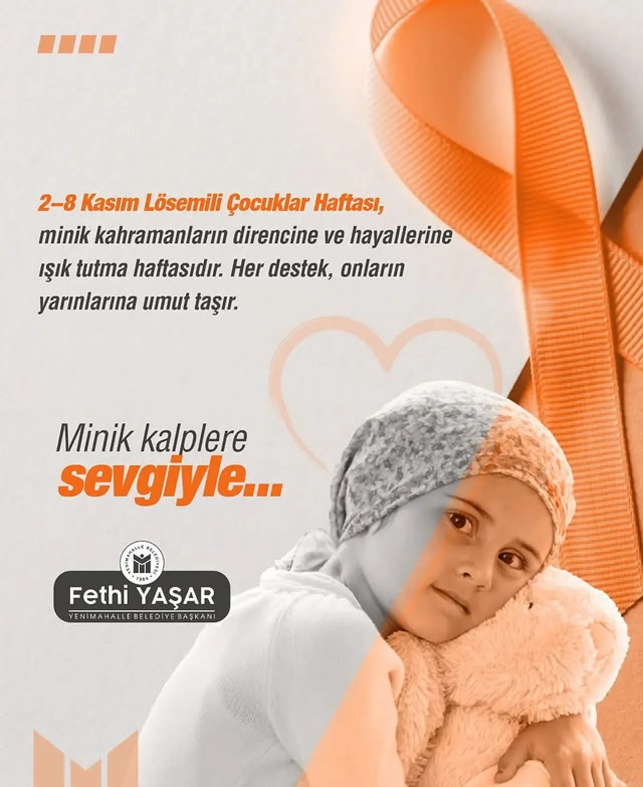 Yenimahalle Belediyesi'nden Lösemili Çocuklara Umut Mesajı Yenimahalle Belediyesi'nden Lösemili Çocuklara Umut Mesajı