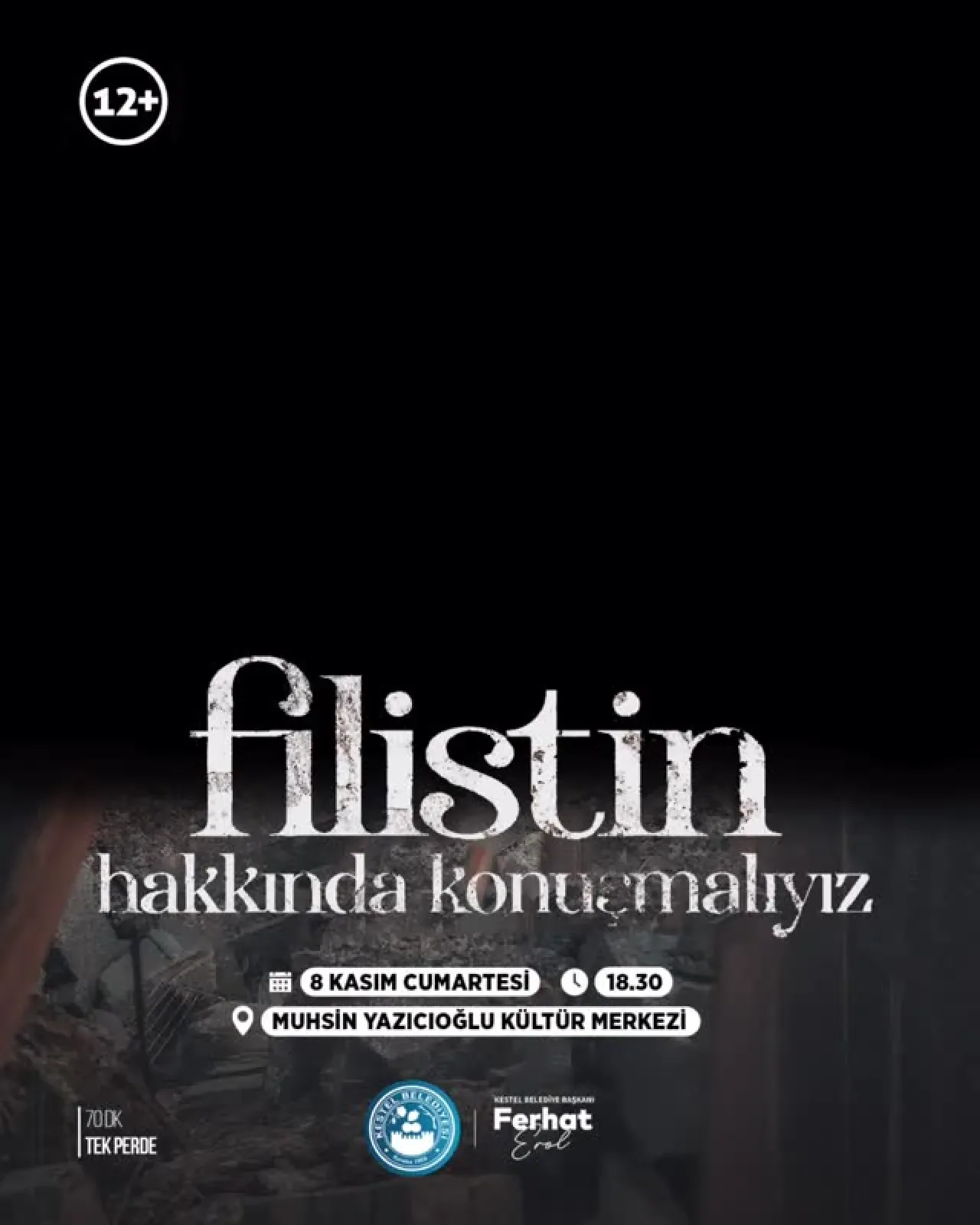 Kestel'de "Filistin Hakkında Konuşmalıyız" Tiyatrosu Yoğun İlgi Görüyor Kestel'de "Filistin Hakkında Konuşmalıyız" Tiyatrosu Yoğun İlgi Görüyor