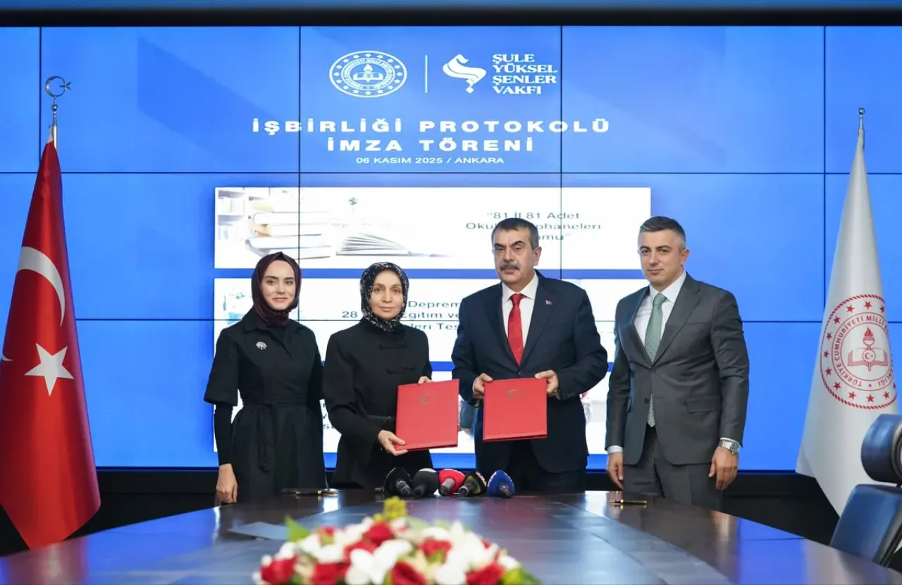 Milli Eğitim Bakanlığı ve Şule Yüksel Şenler Vakfı'ndan Okul Kütüphaneleri İçin İş Birliği Milli Eğitim Bakanlığı ve Şule Yüksel Şenler Vakfı'ndan Okul Kütüphaneleri İçin İş Birliği