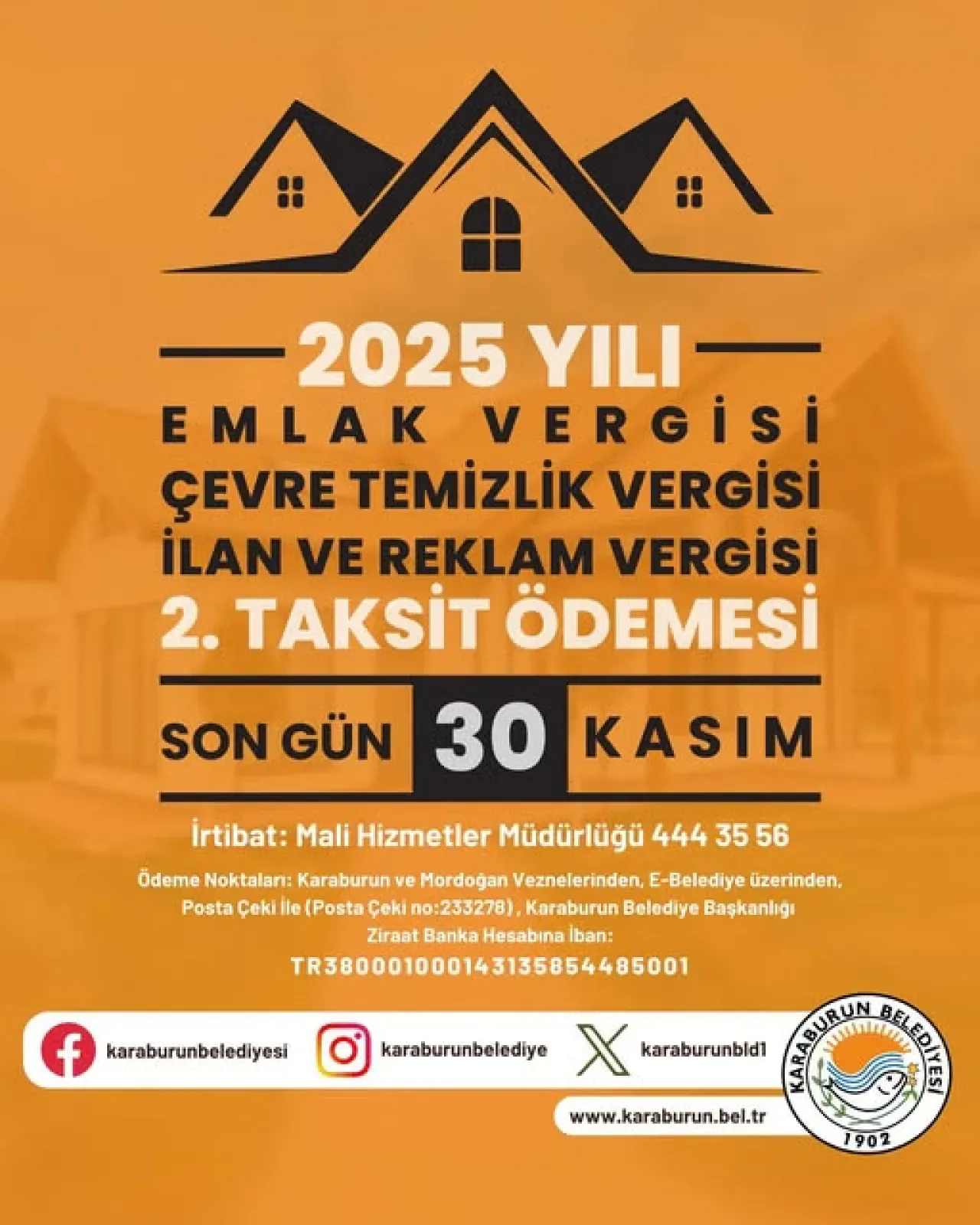 Karaburun'da 2025 Yılı Vergi Taksit Ödemeleri İçin Son Gün 30 Kasım Karaburun'da 2025 Yılı Vergi Taksit Ödemeleri İçin Son Gün 30 Kasım