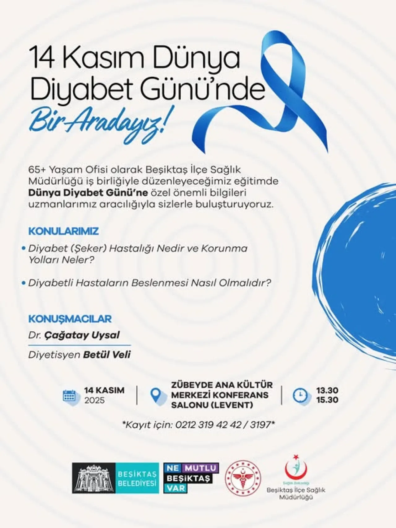 Beşiktaş'ta Dünya Diyabet Günü'nde Sağlıklı Yaşam Etkinliği Düzenleniyor Beşiktaş'ta Dünya Diyabet Günü'nde Sağlıklı Yaşam Etkinliği Düzenleniyor