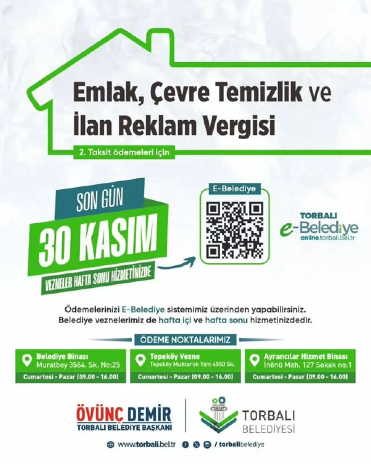 Torbalı'da 2025 Yılı Vergi Ödemeleri İçin Son Tarih 30 Kasım Torbalı'da 2025 Yılı Vergi Ödemeleri İçin Son Tarih 30 Kasım