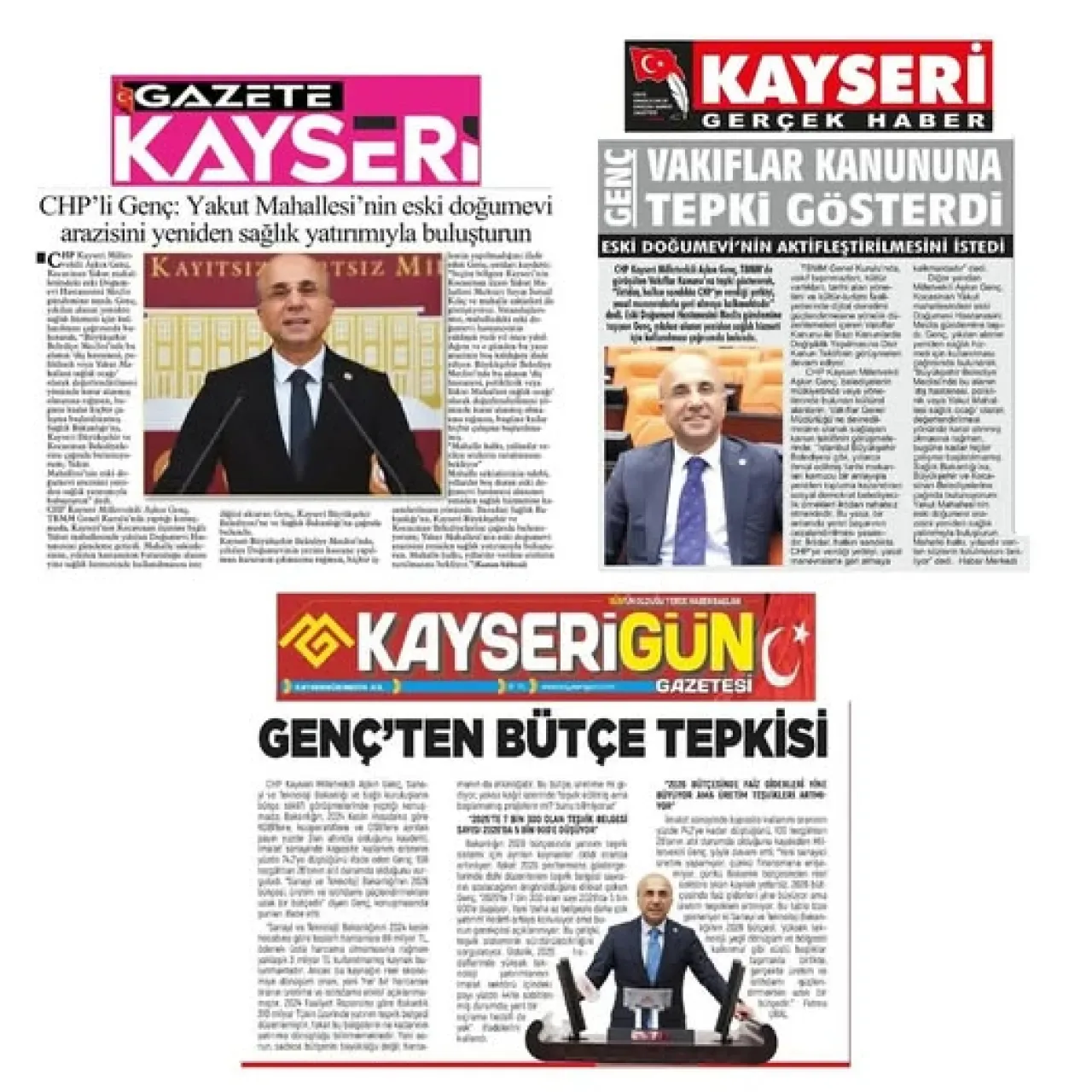 CHP'li Aşkın Genç'ten Kayseri'ye Sağlık Yatırımı Müjdesi CHP'li Aşkın Genç'ten Kayseri'ye Sağlık Yatırımı Müjdesi