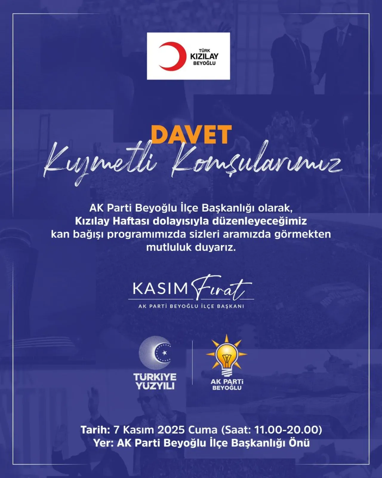 Beyoğlu'nda Kızılay Haftası'na Özel Kan Bağışı Kampanyası Düzenleniyor Beyoğlu'nda Kızılay Haftası'na Özel Kan Bağışı Kampanyası Düzenleniyor