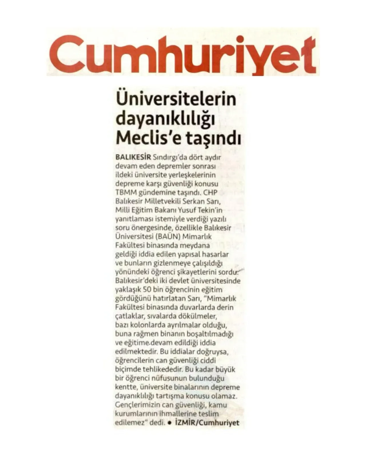CHP'li Serkan Sarı, Balıkesir'de Yaptığı Çalışmaları ve Gündemi Meclis'e Taşıyor CHP'li Serkan Sarı, Balıkesir'de Yaptığı Çalışmaları ve Gündemi Meclis'e Taşıyor