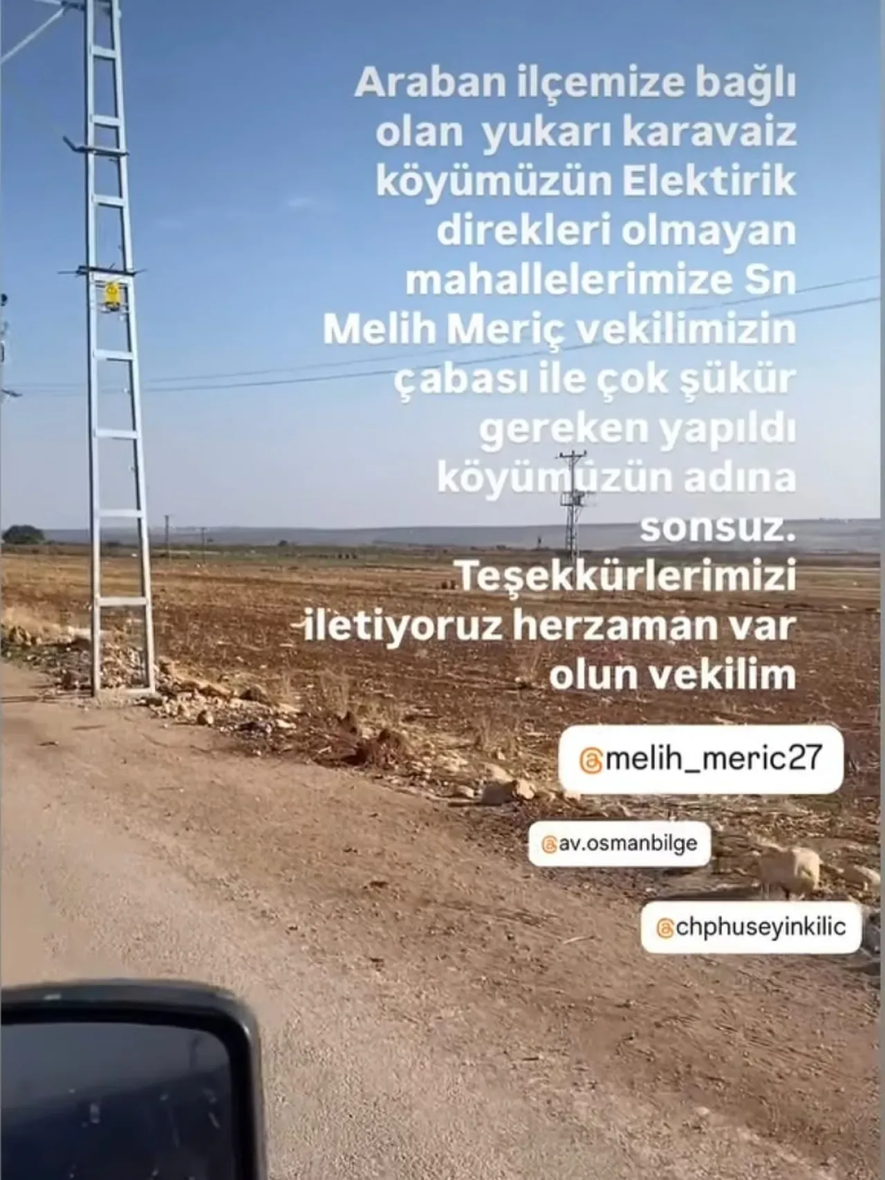 Gaziantep'in Araban İlçesine Bağlı Yukarıkaravaiz Köyü'nde Elektrik Altyapısı Tamamlandı Gaziantep'in Araban İlçesine Bağlı Yukarıkaravaiz Köyü'nde Elektrik Altyapısı Tamamlandı