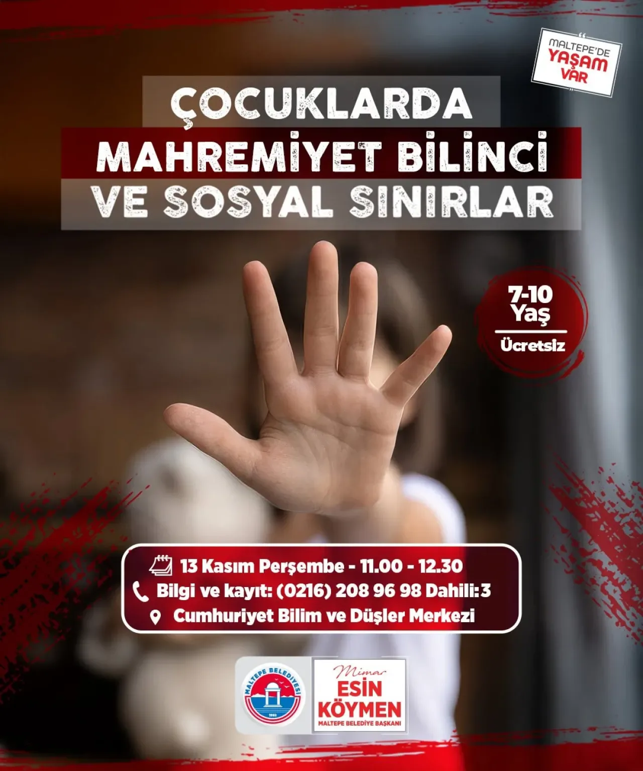 Maltepe'de Çocuklar İçin Beden Güvenliği ve Mahremiyet Atölyesi Maltepe'de Çocuklar İçin Beden Güvenliği ve Mahremiyet Atölyesi