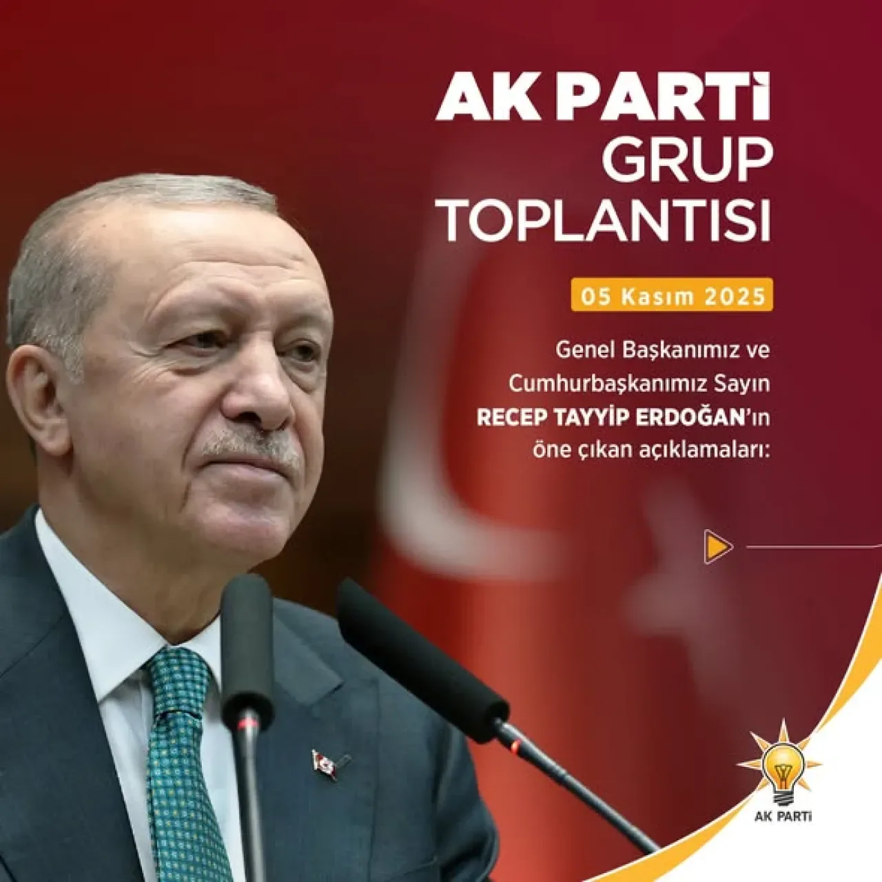 Recep Tayyip Erdoğan'dan Önemli Açıklamalar Recep Tayyip Erdoğan'dan Önemli Açıklamalar