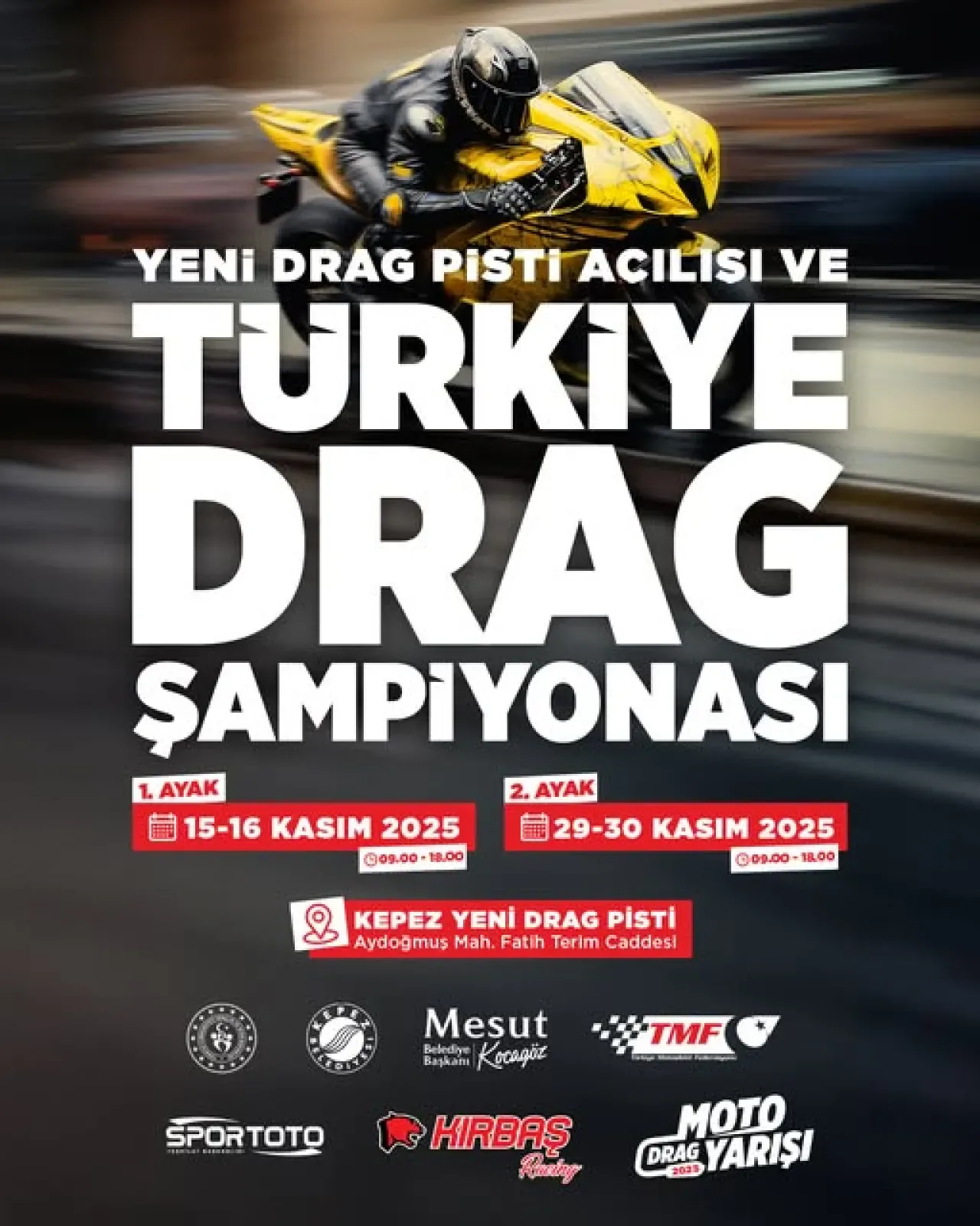 Kepez'de Motor Sporları Heyecanı: Yeni Drag Pisti Açılıyor Kepez'de Motor Sporları Heyecanı: Yeni Drag Pisti Açılıyor