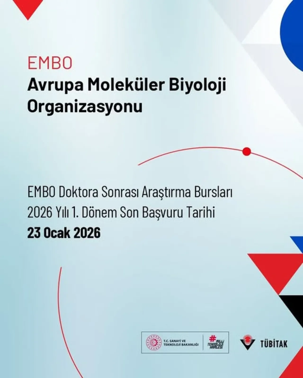 EMBO Doktora Sonrası Araştırma Bursları 2026 Dönemi İçin Başvurular Başladı EMBO Doktora Sonrası Araştırma Bursları 2026 Dönemi İçin Başvurular Başladı