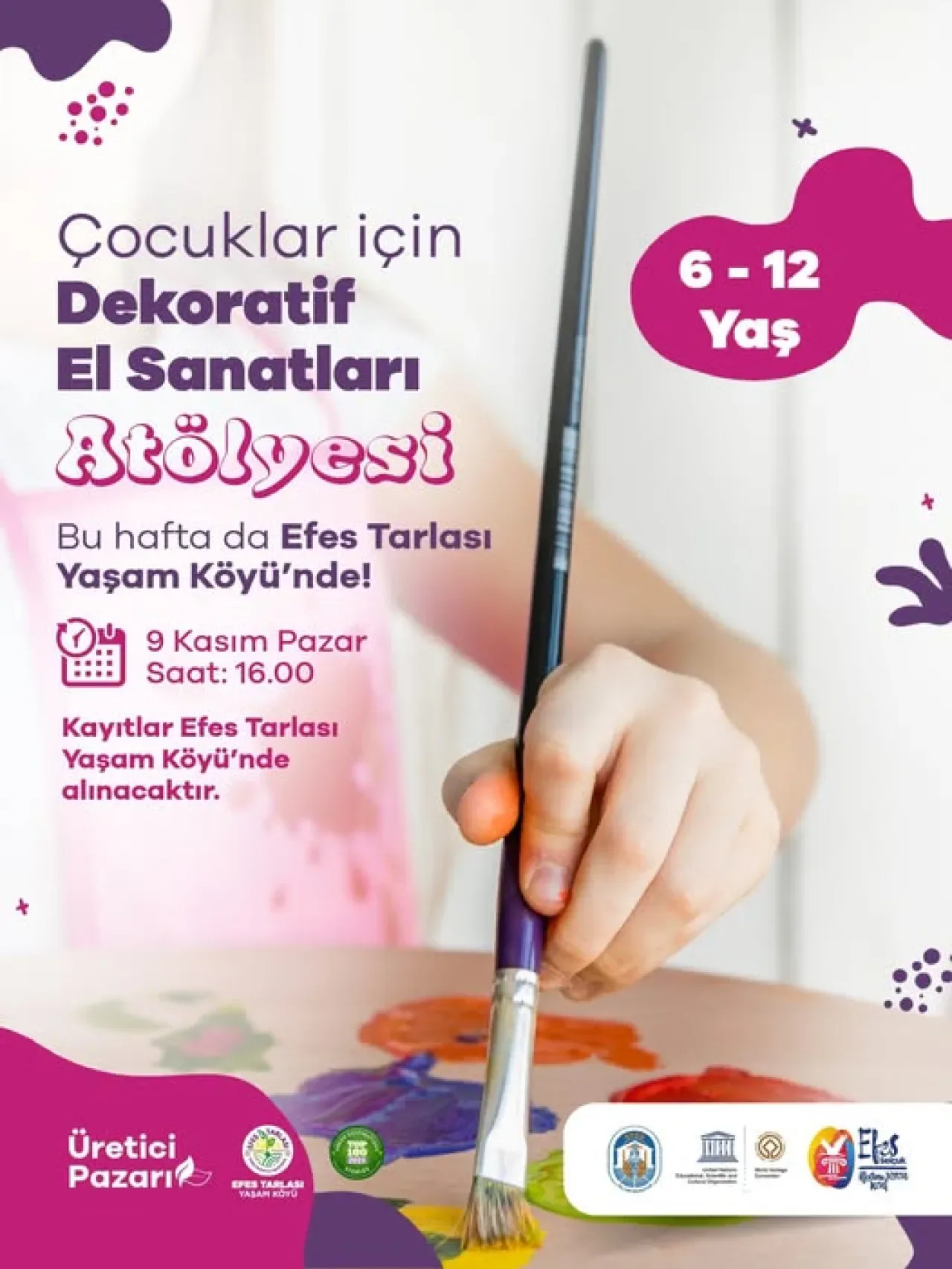 İzmir Selçuk'ta Çocuklar İçin Dekoratif El Sanatları Atölyesi Düzenleniyor İzmir Selçuk'ta Çocuklar İçin Dekoratif El Sanatları Atölyesi Düzenleniyor