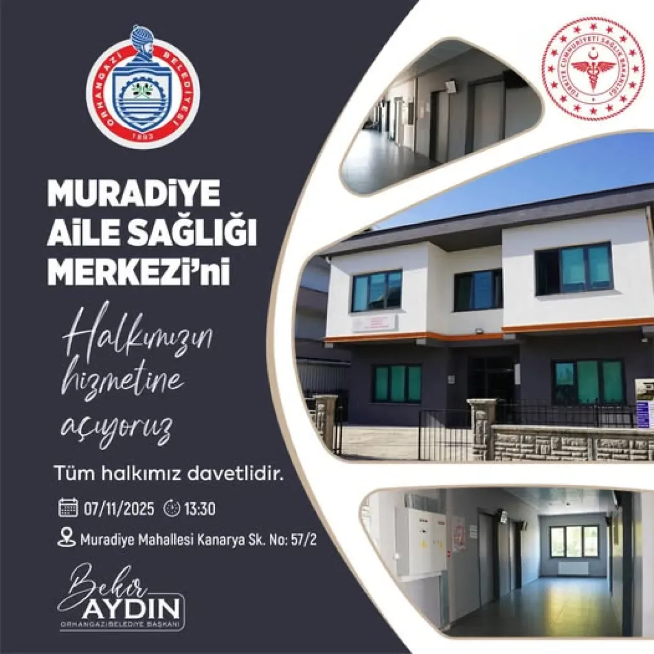 Orhangazi'ye Modern Muradiye Aile Sağlığı Merkezi Açılıyor Orhangazi'ye Modern Muradiye Aile Sağlığı Merkezi Açılıyor