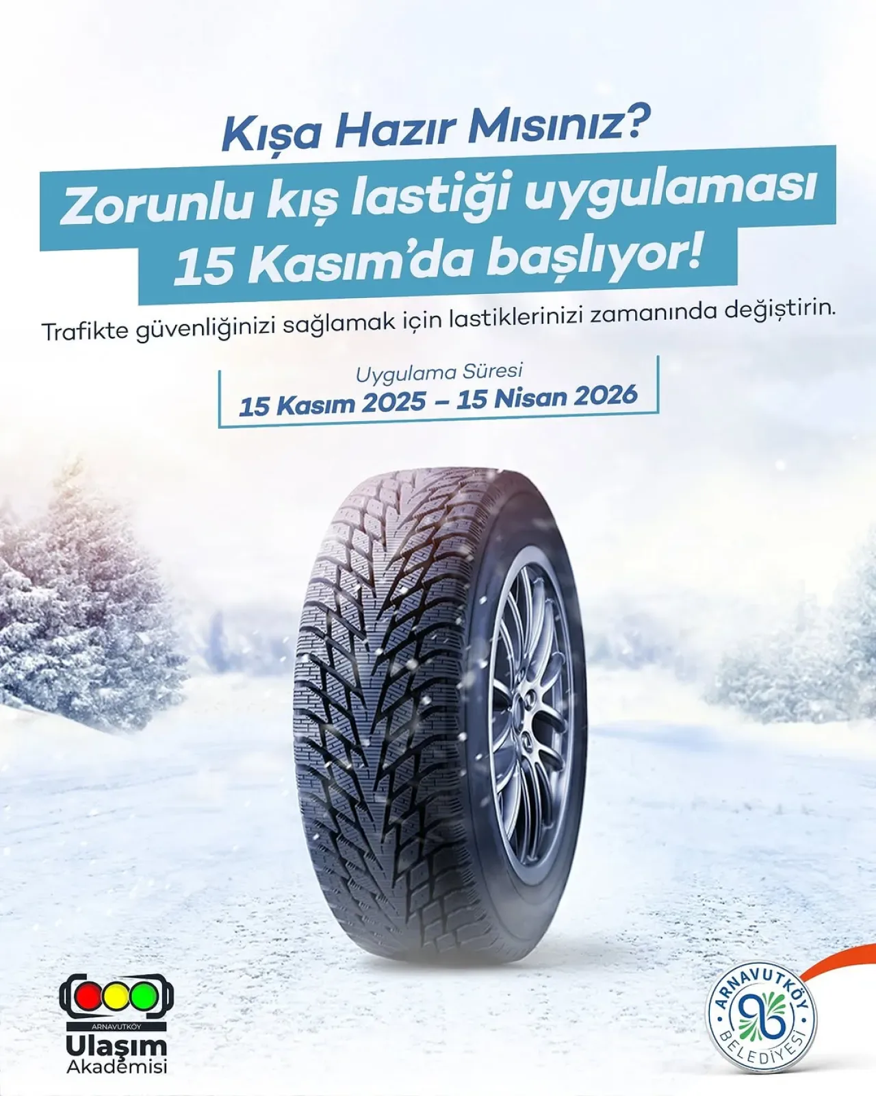 Kış Lastiği Zorunluluğu Başlıyor: 15 Kasım'da Yollarda Güvenlik Önlemi Kış Lastiği Zorunluluğu Başlıyor: 15 Kasım'da Yollarda Güvenlik Önlemi