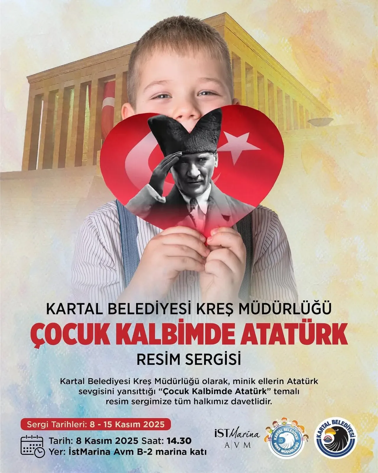 Kartallı Çocuklar "Çocuk Kalbimde Atatürk" Temalı Resim Sergisi Açıyor Kartallı Çocuklar "Çocuk Kalbimde Atatürk" Temalı Resim Sergisi Açıyor
