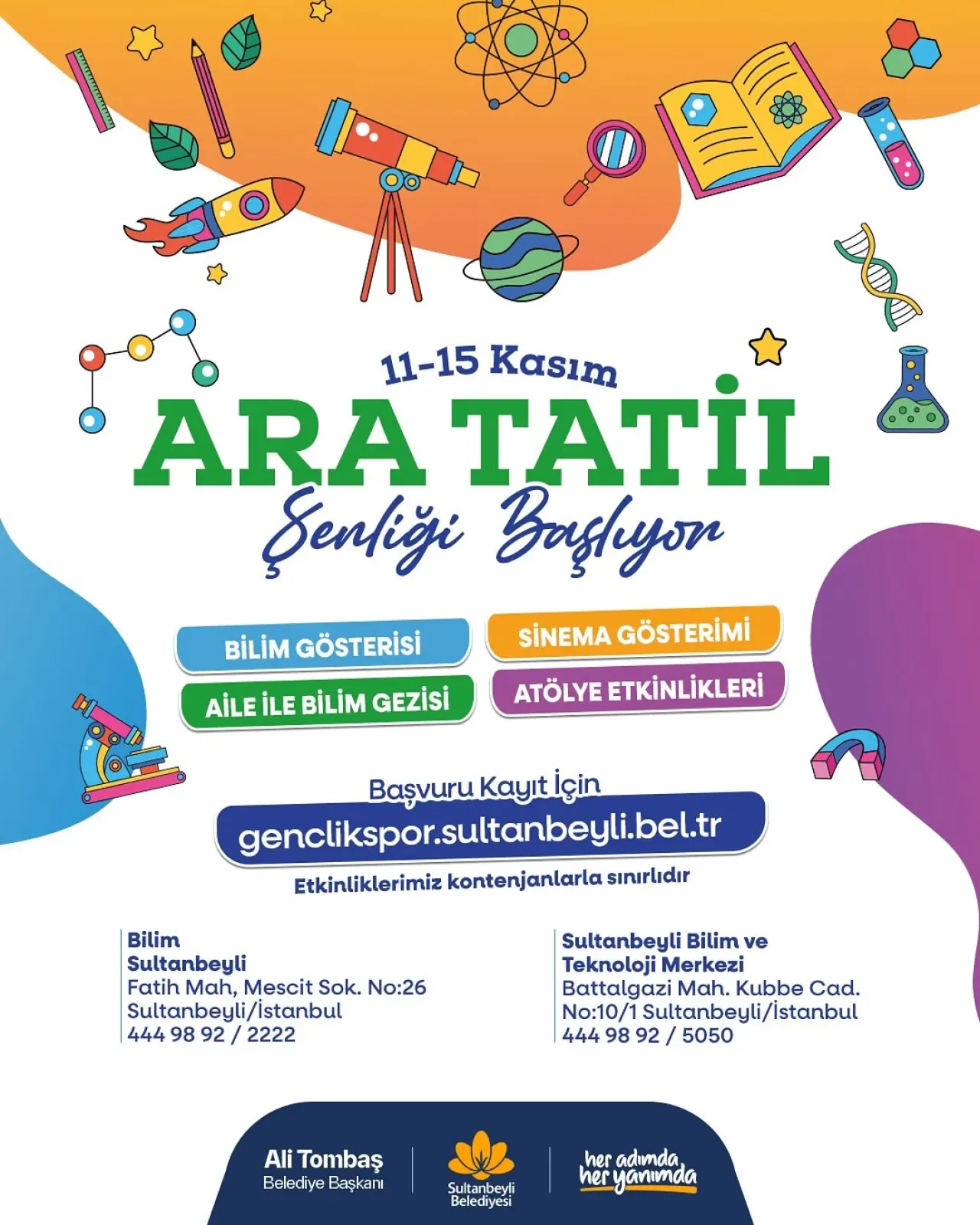 Sultanbeyli'de Öğrenciler İçin Ara Tatil Şenliği Sultanbeyli'de Öğrenciler İçin Ara Tatil Şenliği