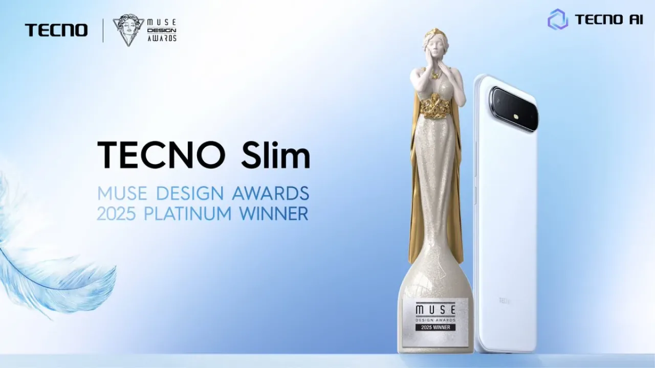 TECNO Spark Slim 5G, MUSE Design Awards'tan En İyi Tasarım Ödülü ile Döndü TECNO Spark Slim 5G, MUSE Design Awards'tan En İyi Tasarım Ödülü ile Döndü