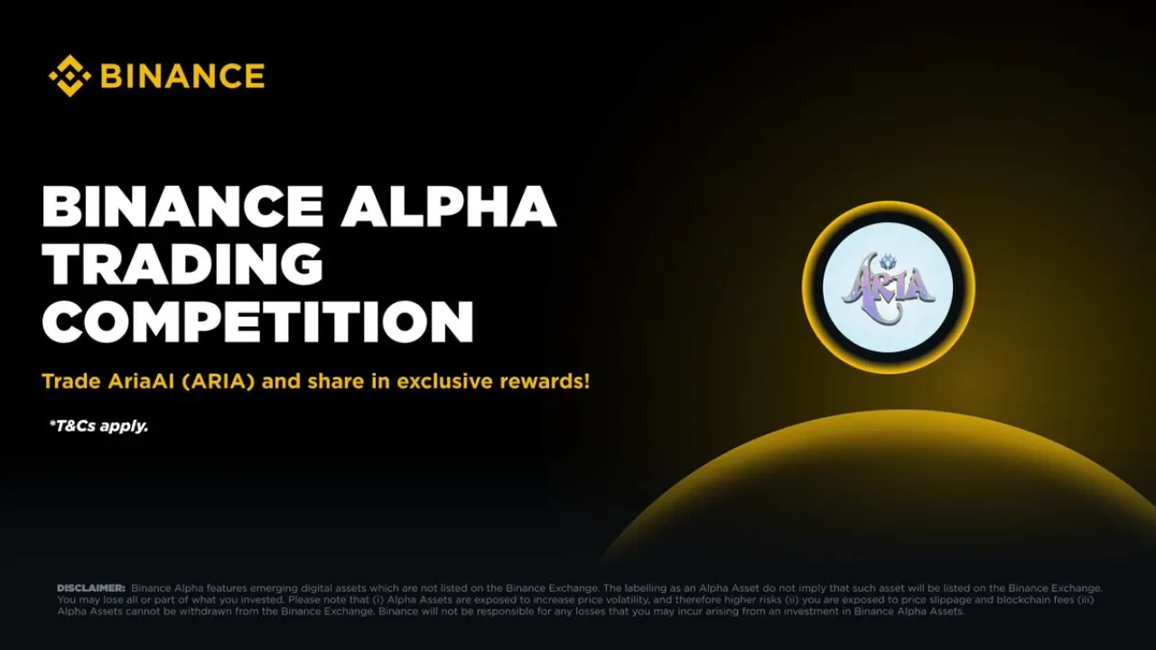 Binance ARIA İşlem Yarışması Başlıyor: 1 Milyon Dolarlık Ödül Havuzu Binance ARIA İşlem Yarışması Başlıyor: 1 Milyon Dolarlık Ödül Havuzu