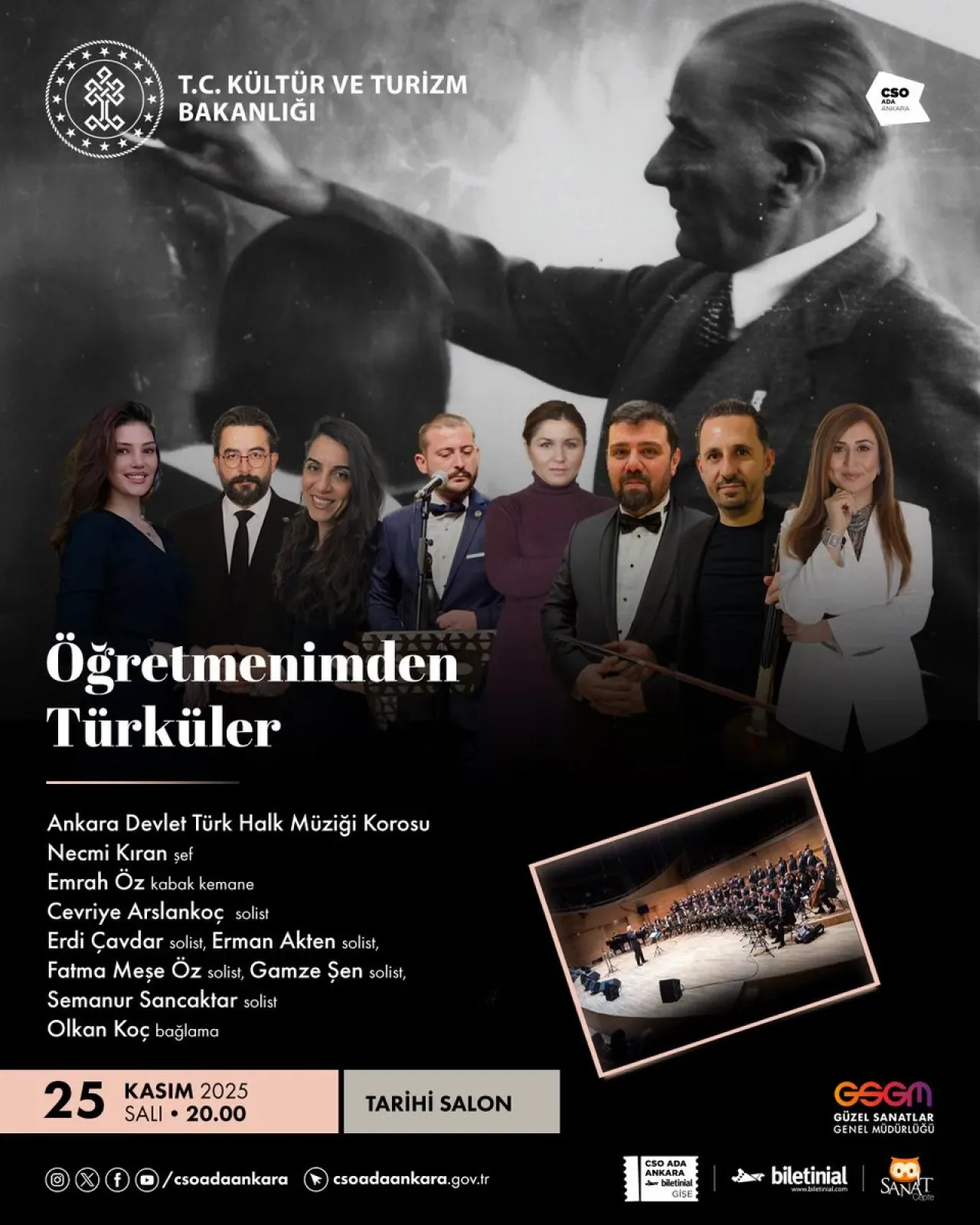 Şef Necmi Kıran Yönetiminde Öğretmenler Günü'ne Özel Konser Şef Necmi Kıran Yönetiminde Öğretmenler Günü'ne Özel Konser