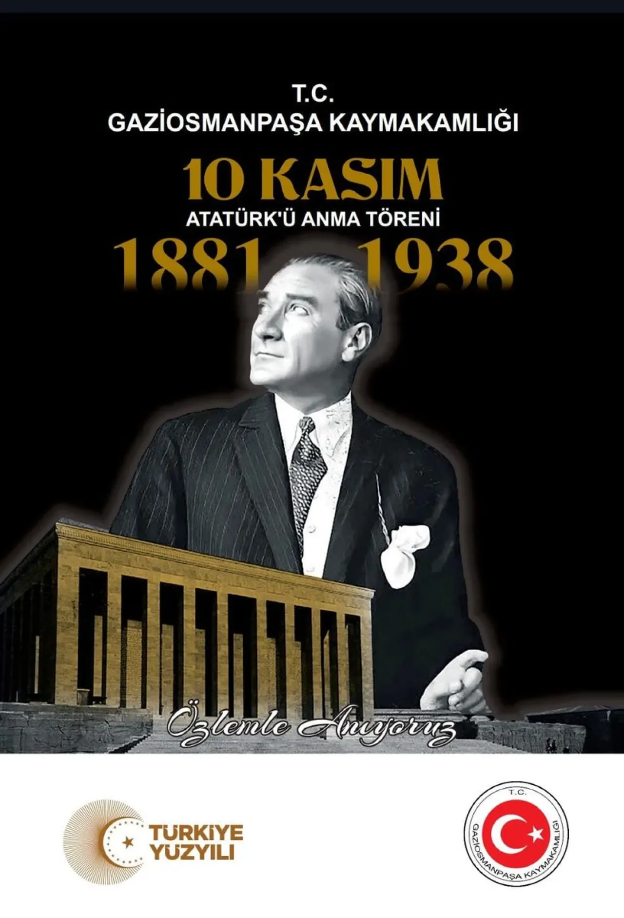 Gaziosmanpaşa'da 10 Kasım Atatürk'ü Anma Töreni Düzenlendi Gaziosmanpaşa'da 10 Kasım Atatürk'ü Anma Töreni Düzenlendi