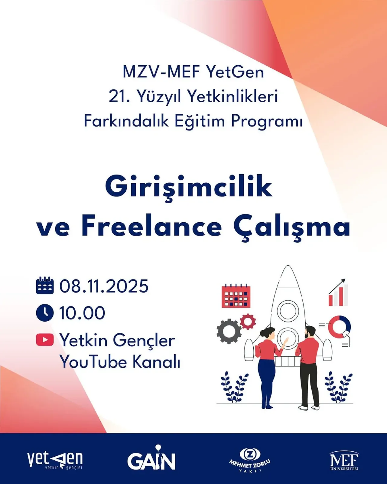 MEF YetGen'de Bu Hafta: Girişimcilik ve Freelance Çalışma MEF YetGen'de Bu Hafta: Girişimcilik ve Freelance Çalışma