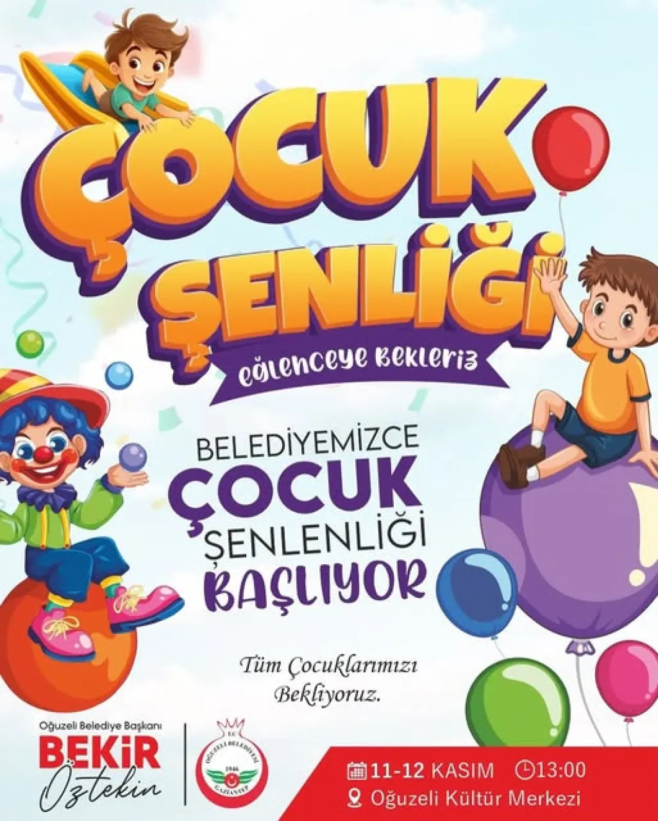 Ara Tatilde Çocuklar Oğuzeli'nde Eğlenceye Doyacak Ara Tatilde Çocuklar Oğuzeli'nde Eğlenceye Doyacak