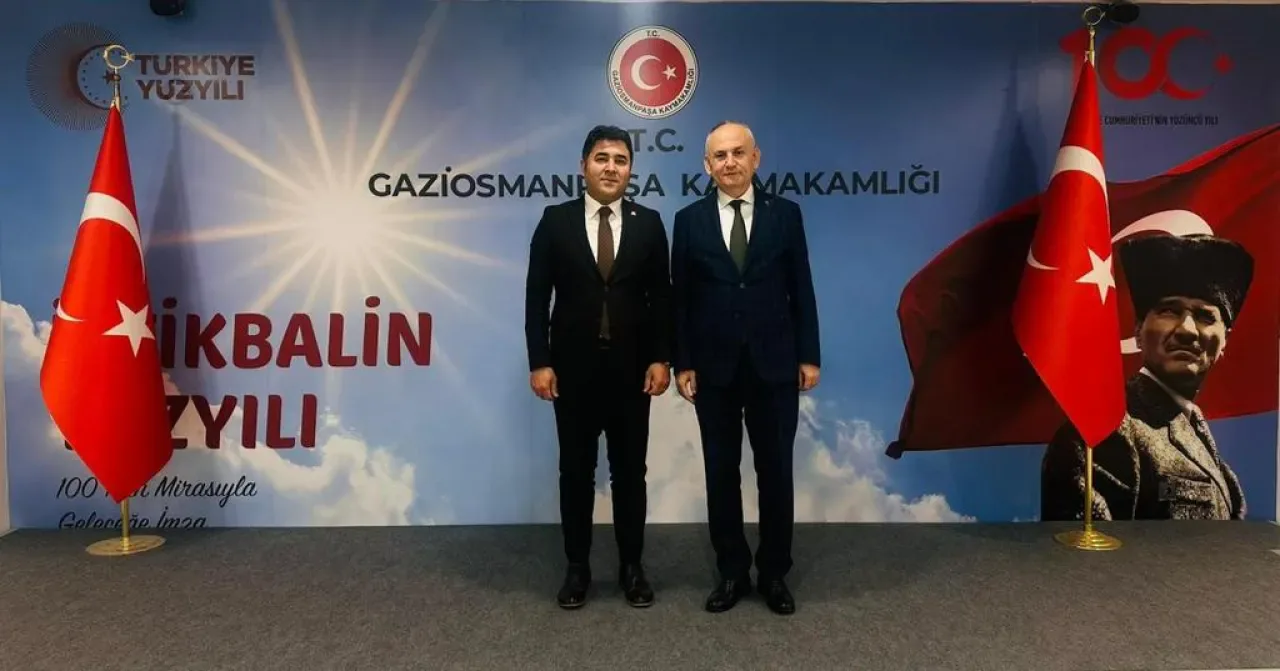Gaziosmanpaşa Kaymakamı İskender Yönden'i Avukat Çağla Tek Ziyaret Etti Gaziosmanpaşa Kaymakamı İskender Yönden'i Avukat Çağla Tek Ziyaret Etti