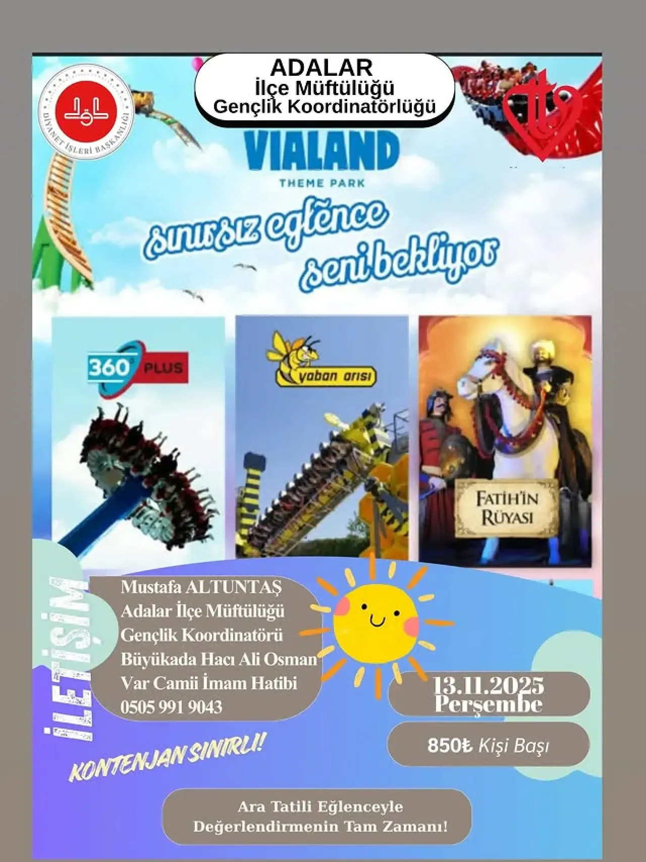 Adalar Gençlik Koordinatörlüğü'nden VIALAND Temapark Etkinliği Adalar Gençlik Koordinatörlüğü'nden VIALAND Temapark Etkinliği