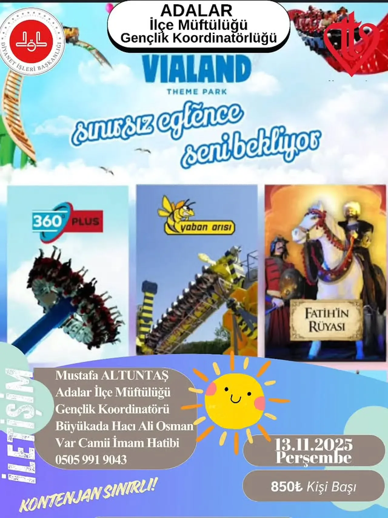 Adalar Gençlik Koordinatörlüğü'nden VIALAND Tema Park Etkinliği Adalar Gençlik Koordinatörlüğü'nden VIALAND Tema Park Etkinliği