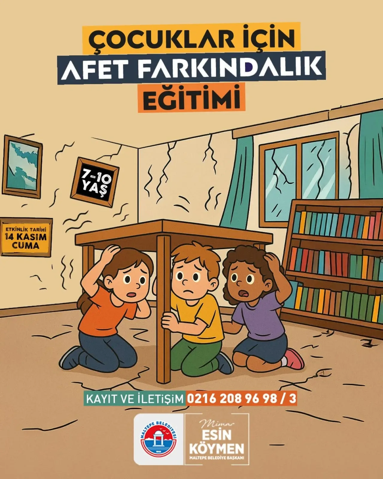 Maltepe'de Çocuklar İçin Afet Farkındalık Eğitimi Düzenleniyor Maltepe'de Çocuklar İçin Afet Farkındalık Eğitimi Düzenleniyor