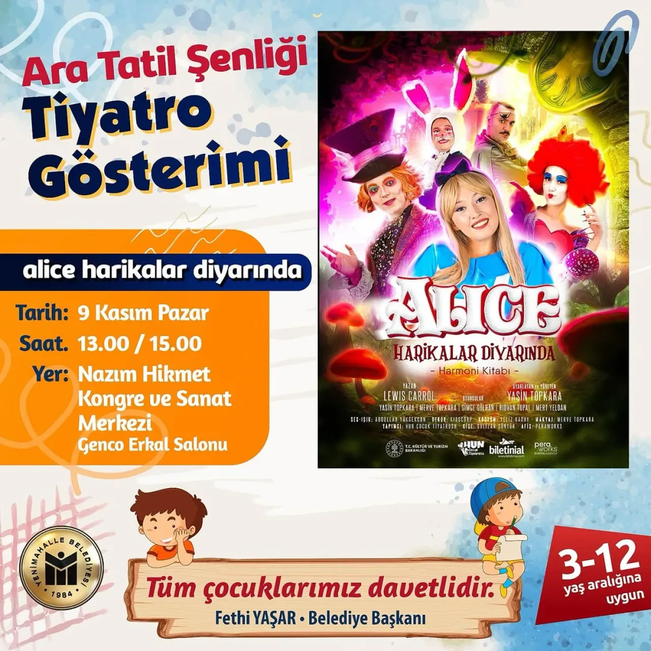 Yenimahalle'de Çocuklar için Ücretsiz Tiyatro Festivali Sürüyor Yenimahalle'de Çocuklar için Ücretsiz Tiyatro Festivali Sürüyor