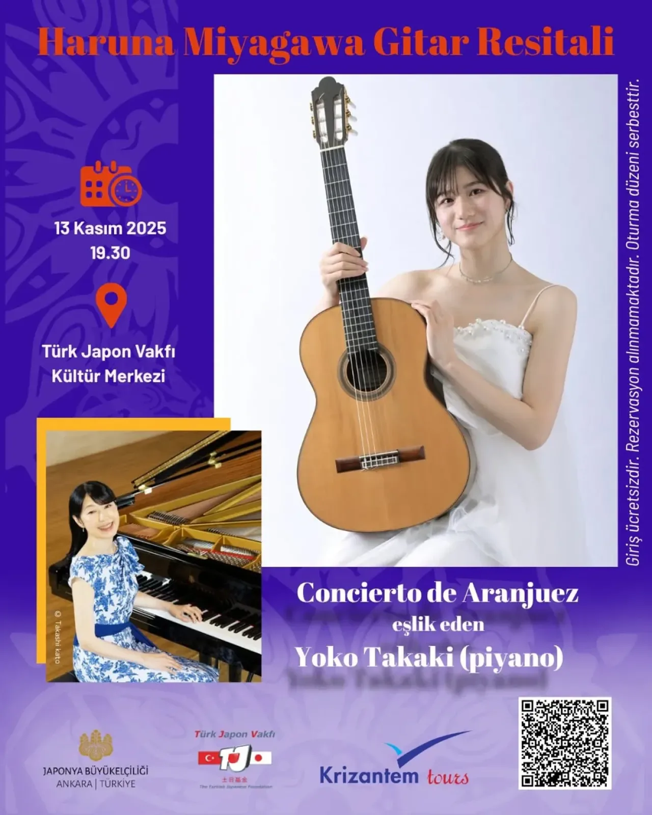 Haruna Miyagawa, 13 Kasım'da Türk Japon Vakfı'nda Ücretsiz Gitar Resitali Verecek Haruna Miyagawa, 13 Kasım'da Türk Japon Vakfı'nda Ücretsiz Gitar Resitali Verecek