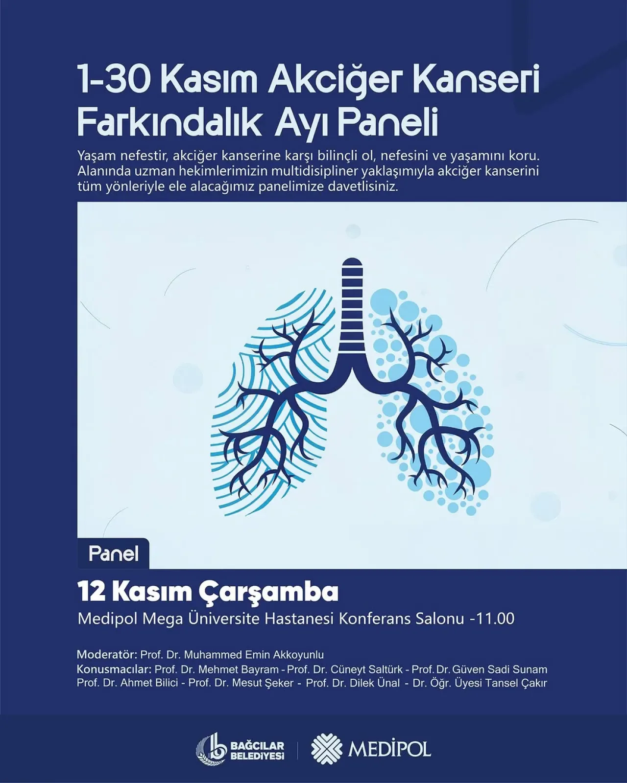 Bağcılar'da Akciğer Kanseri Farkındalık Paneli Düzenleniyor Bağcılar'da Akciğer Kanseri Farkındalık Paneli Düzenleniyor