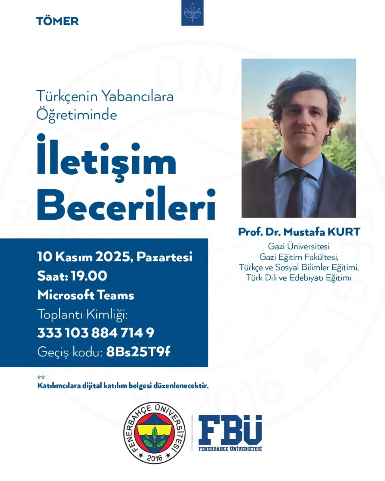 Fenerbahçe Üniversitesi'nde Türkçe Öğretimi Etkinliği: İletişim Becerileri Ele Alınacak Fenerbahçe Üniversitesi'nde Türkçe Öğretimi Etkinliği: İletişim Becerileri Ele Alınacak