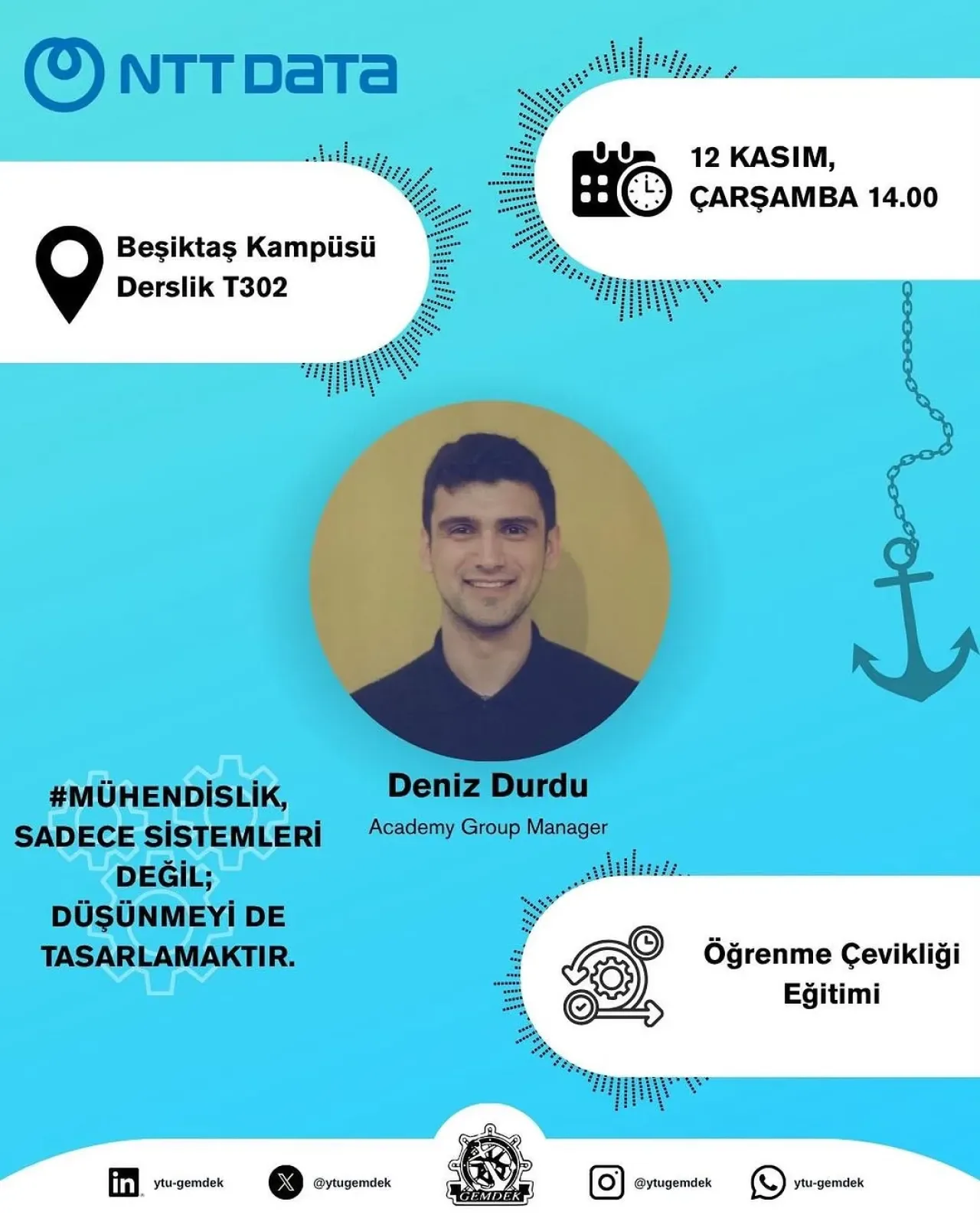 YTÜ Gemi ve Denizcilik Kulübü'nden "Öğrenmeyi Öğrenme" Eğitimi YTÜ Gemi ve Denizcilik Kulübü'nden "Öğrenmeyi Öğrenme" Eğitimi