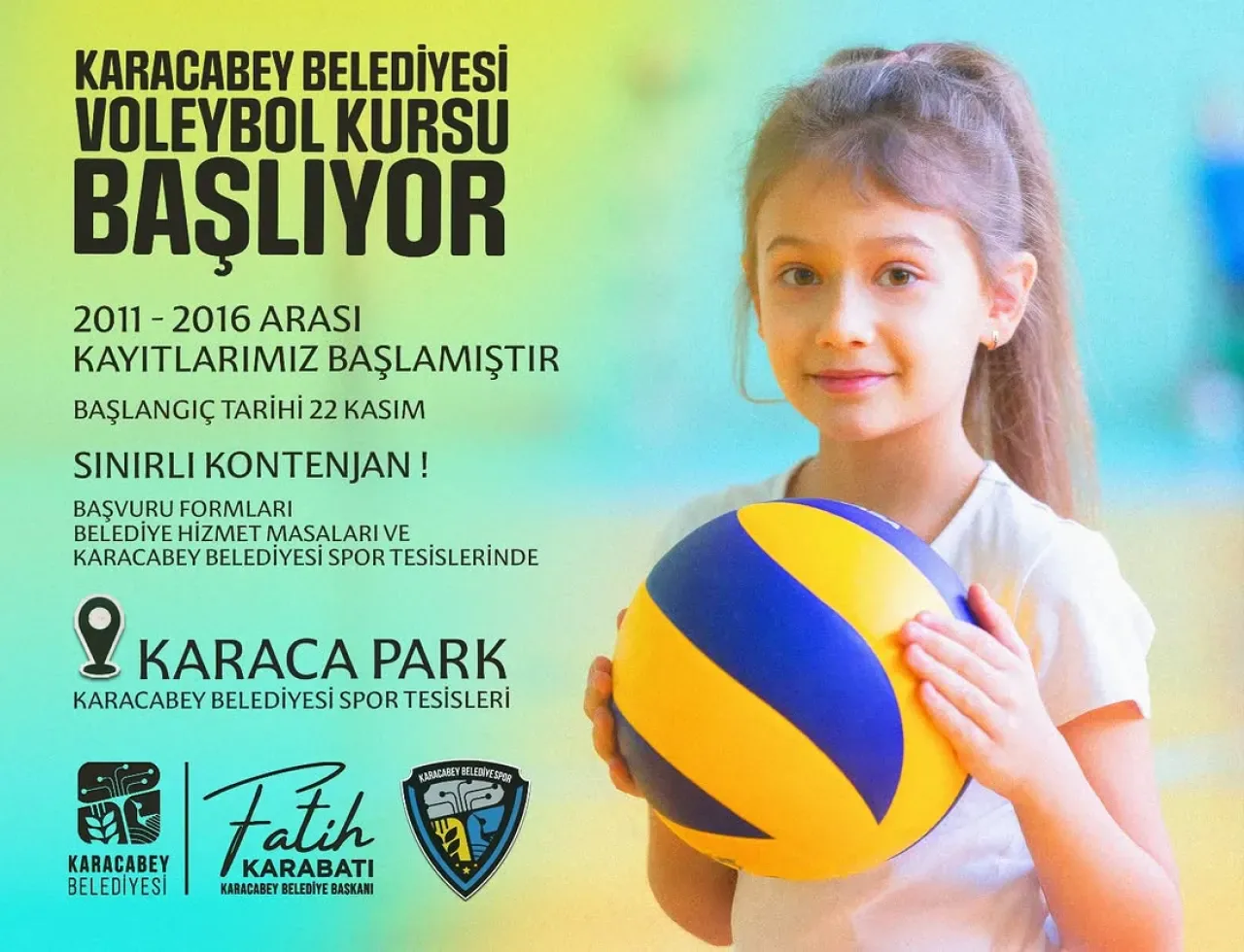 Karacabey'de Çocuklar İçin Voleybol Kursu Kayıtları Başladı Karacabey'de Çocuklar İçin Voleybol Kursu Kayıtları Başladı