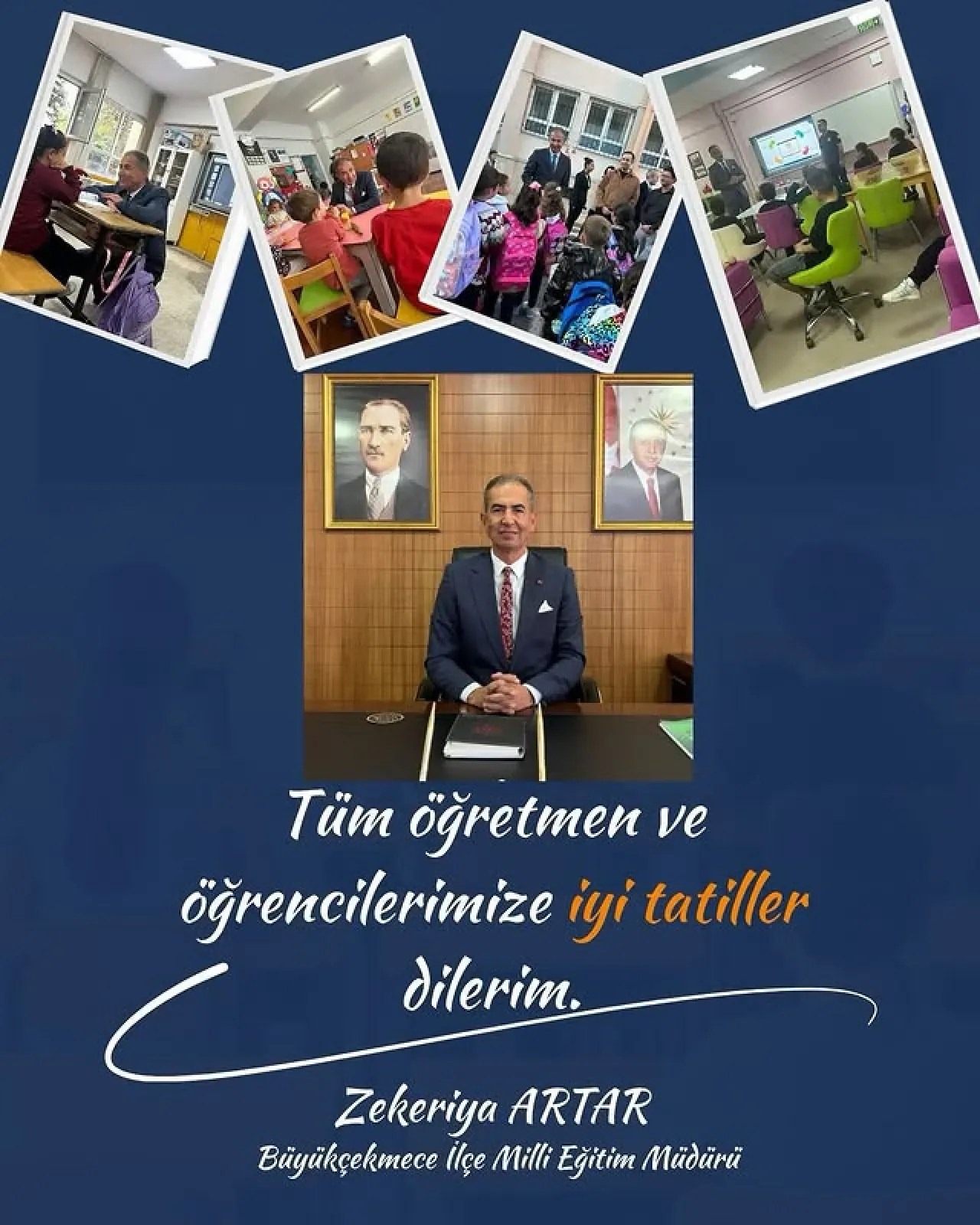 Büyükçekmece'de Öğrencilere Keyifli Bir Tatil Temennisi Büyükçekmece'de Öğrencilere Keyifli Bir Tatil Temennisi