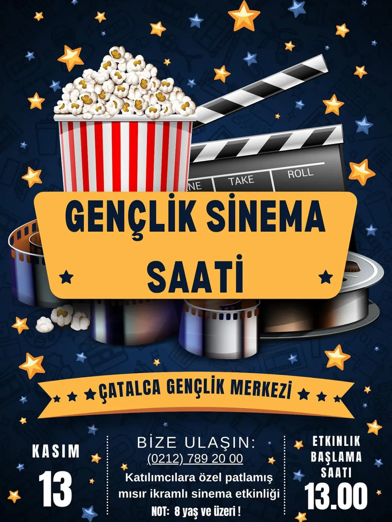 Çatalca Gençlik Merkezi'nde Ücretsiz Sinema Keyfi Başlıyor Çatalca Gençlik Merkezi'nde Ücretsiz Sinema Keyfi Başlıyor