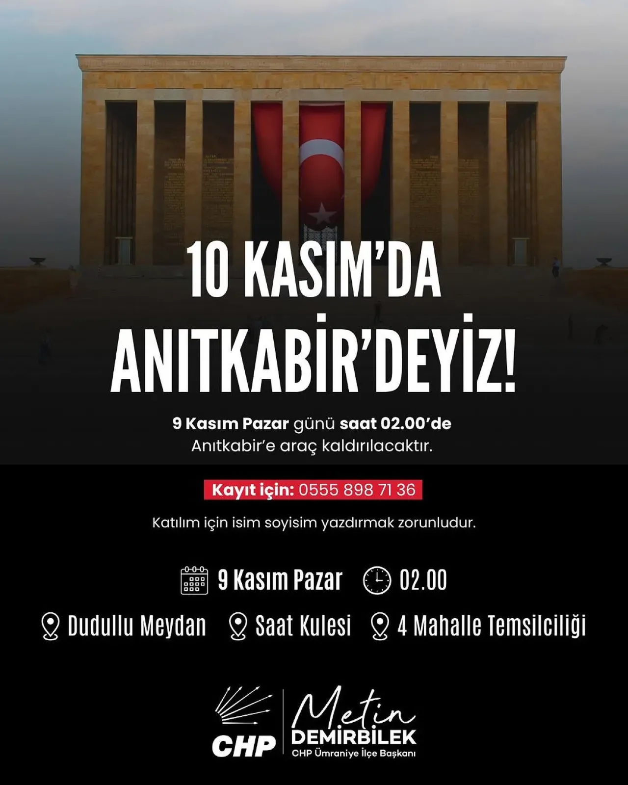 CHP Ümraniye Kadın Kolları 10 Kasım'da Anıtkabir'e Çağrı Yaptı CHP Ümraniye Kadın Kolları 10 Kasım'da Anıtkabir'e Çağrı Yaptı